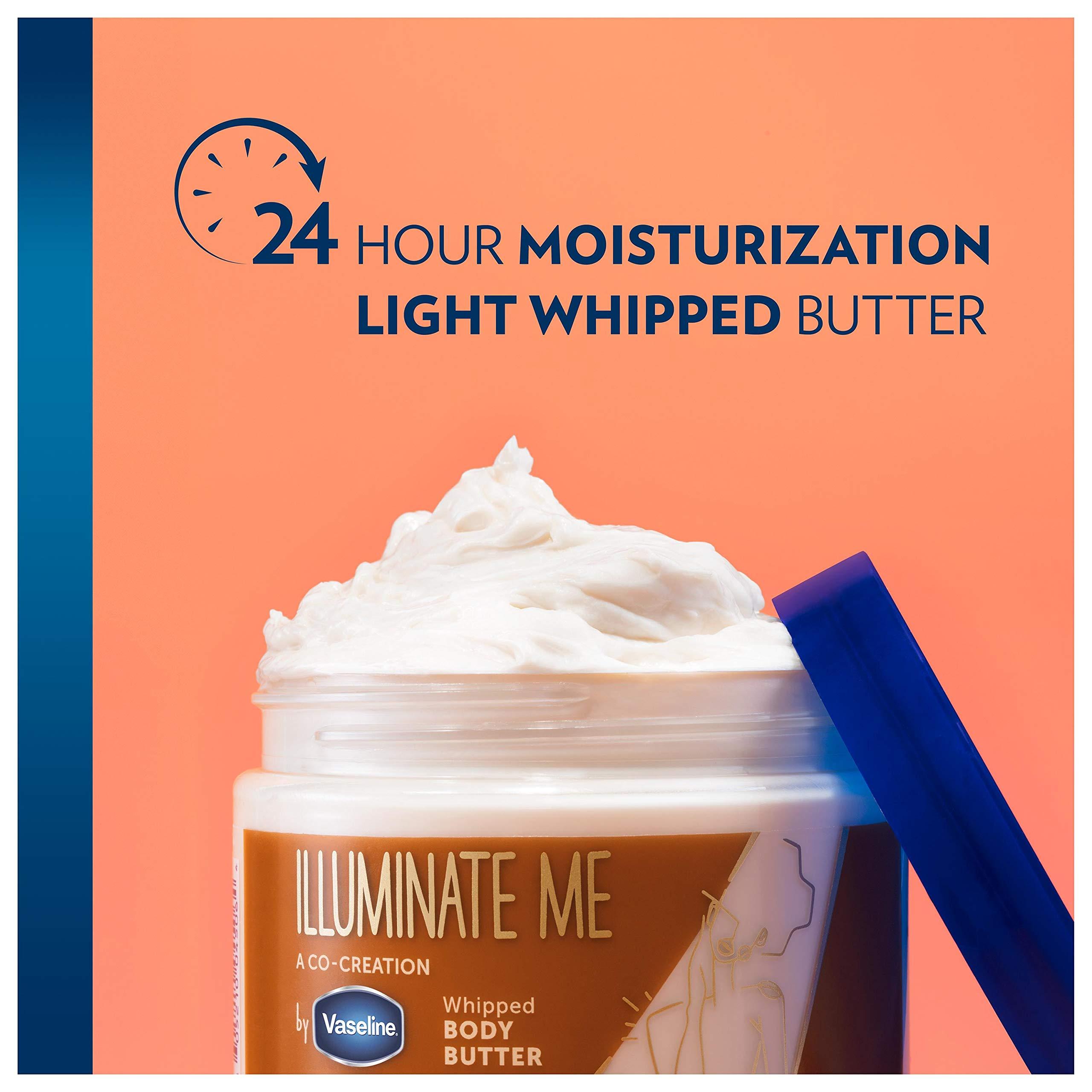 Vaseline Illuminate Me Shea Butter Whipped Body Butter for Melanin Rich Skin Provides 24 Hour Moisturization for Dry Skin 11 oz - Image 5