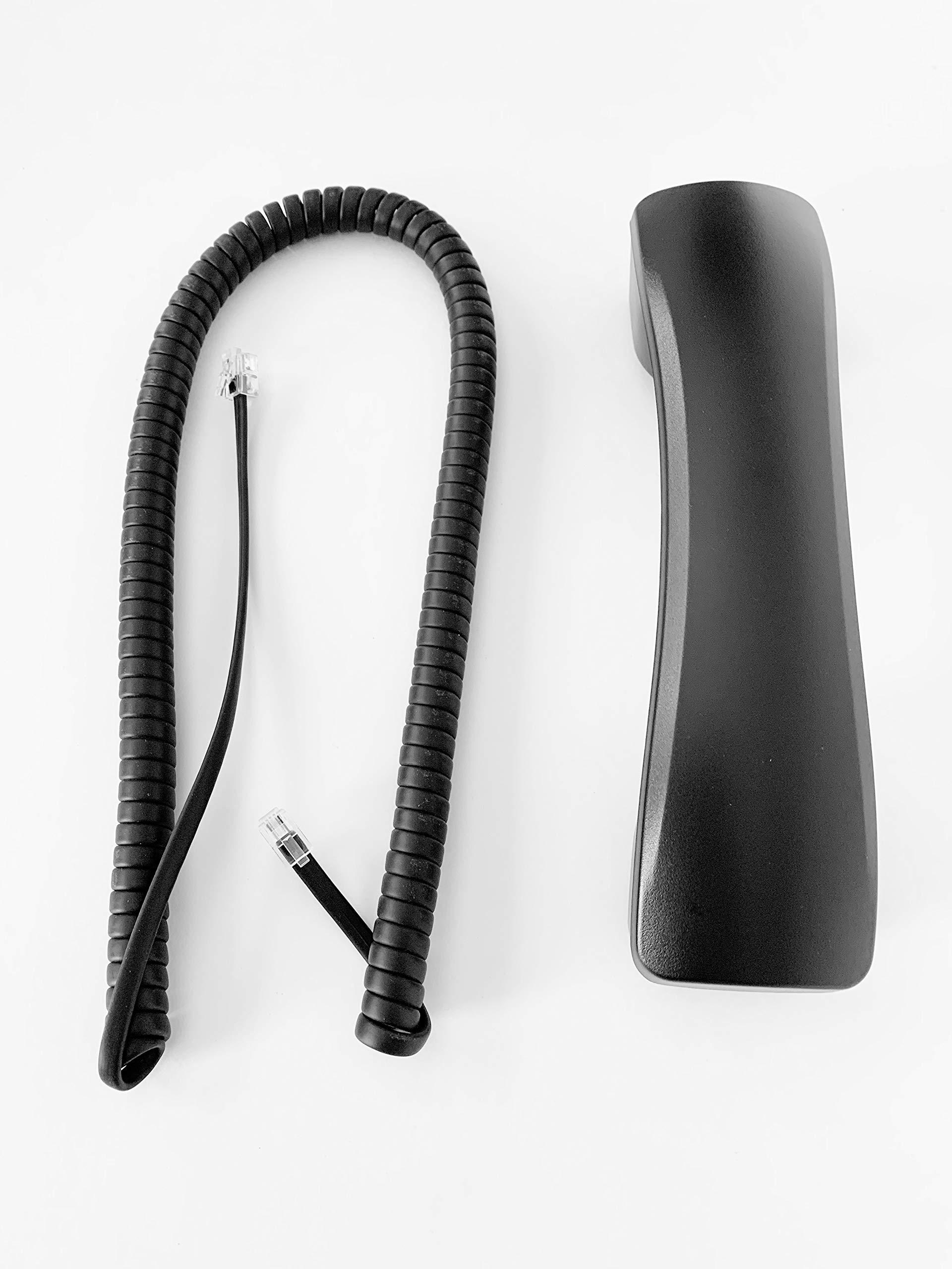 The VoIP Lounge Handset Receiver with Curly Cord for Toshiba DP5000 and IP5000 Series Phone Black DP5008 DP5022-SD DP5122-SD DP5032-SD DP5132-SD IP5022-SD IP5122-SD IP5122-SDC IP5132-SD IP5131-SDL - Image 3