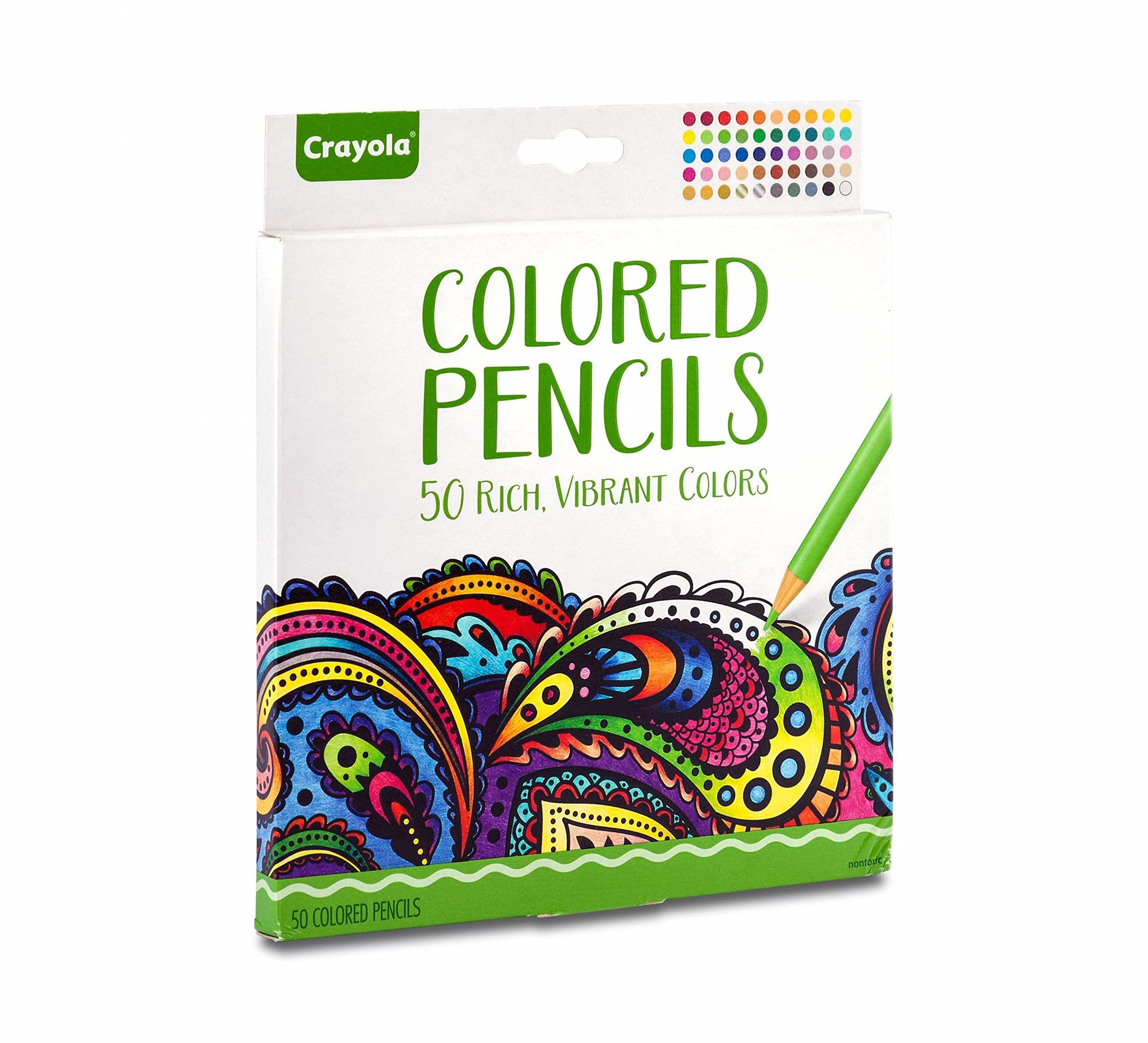 Crayola Colored Pencils For Adults (50ct), Colored Pencil Set for Adult Coloring Books, Coloring Set, Gift for Teens & Adults [Amazon Exclusive] - Image 4