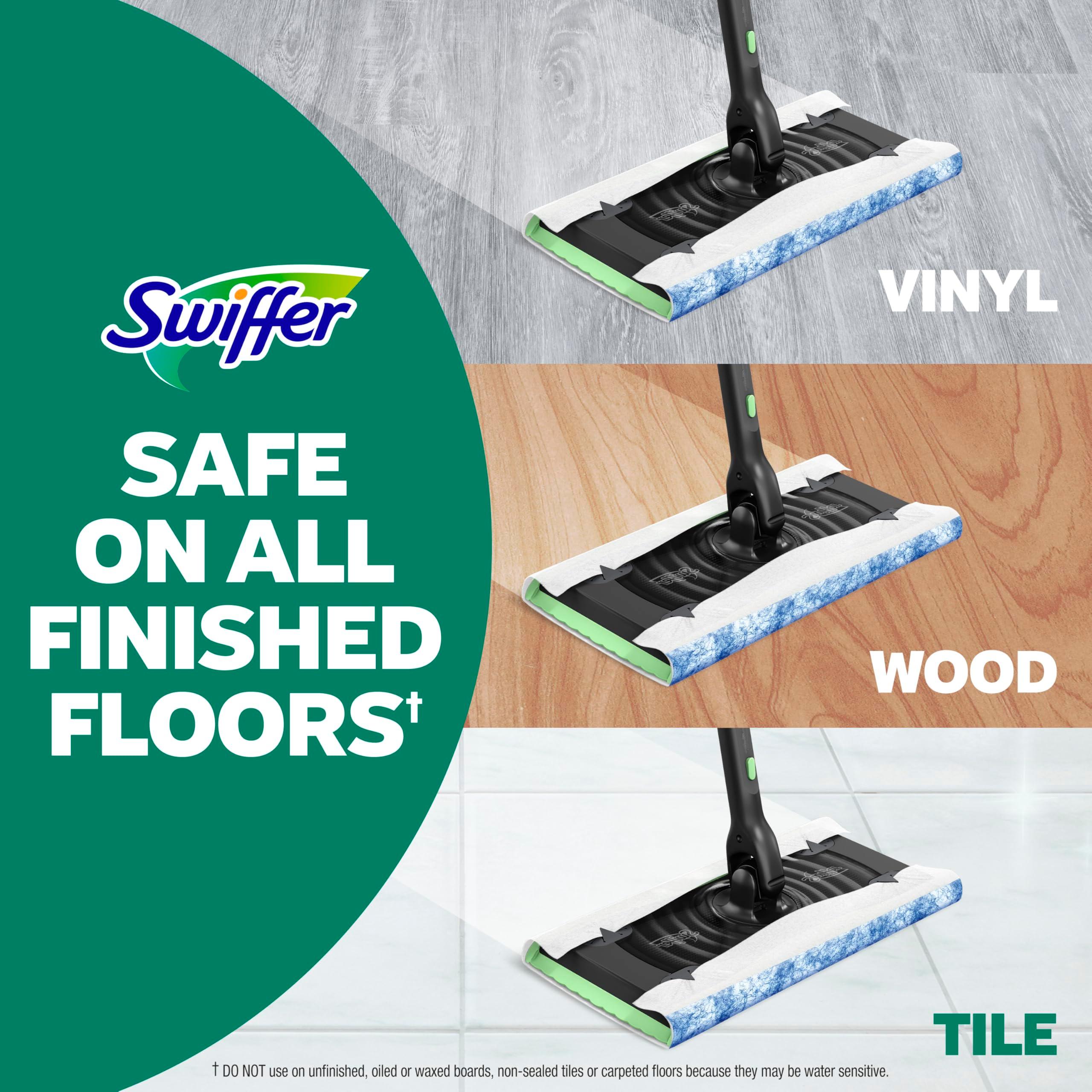 Swiffer Sweep + Mop, Wet Pads Refill, Floor Cleaner, Cleaning Cloths, Heavy Duty, Fresh, 20ct - Image 3