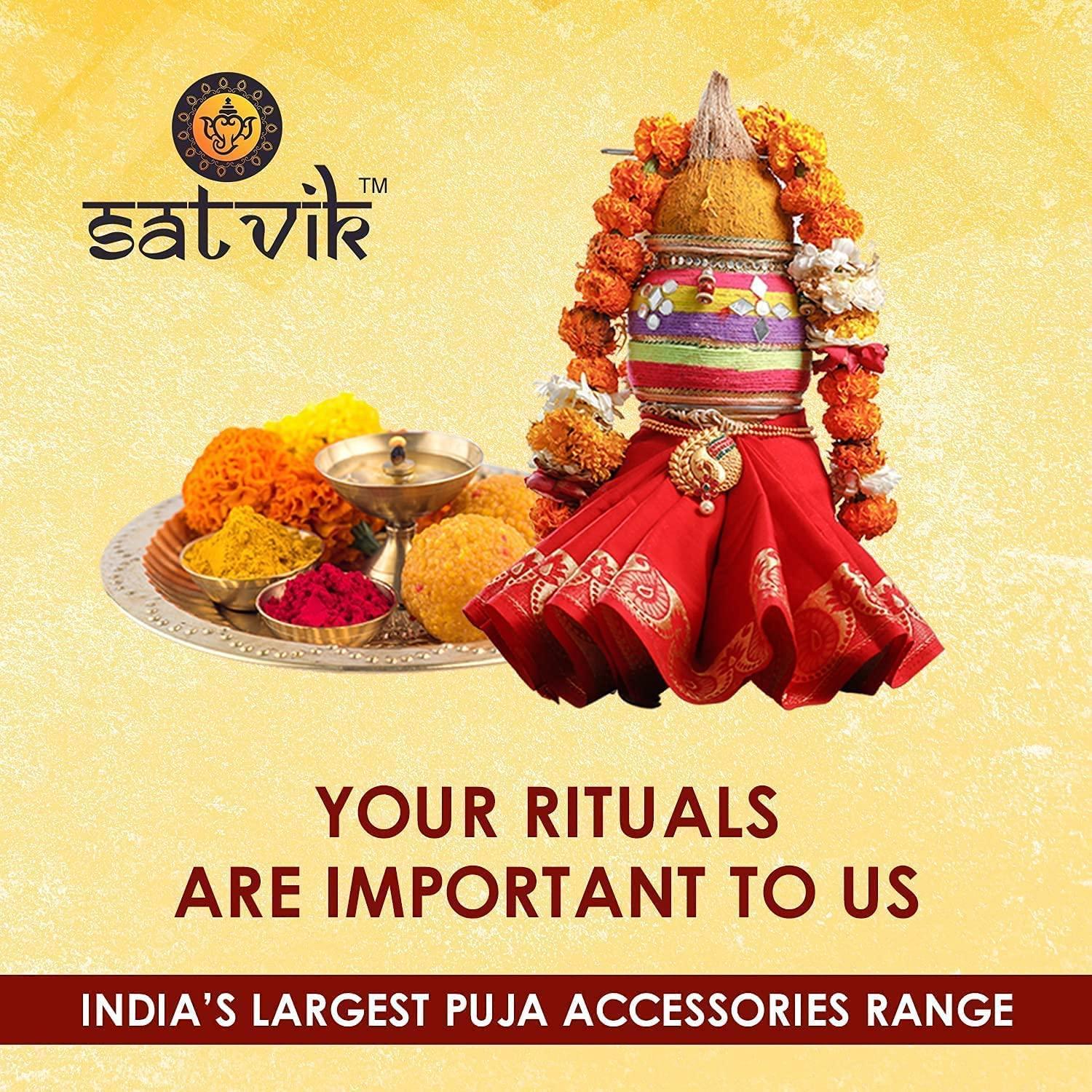 SATVIK 4 inch Lakshmi Ganesha Statue Metal Figurine Laxmi Ganesh Idol Murti Set for Hindu Pooja for Home Mandir Indian Diwali Puja Pujan Decoration. Indian Housewarming Return Gift Items Luxmi idol - Image 6