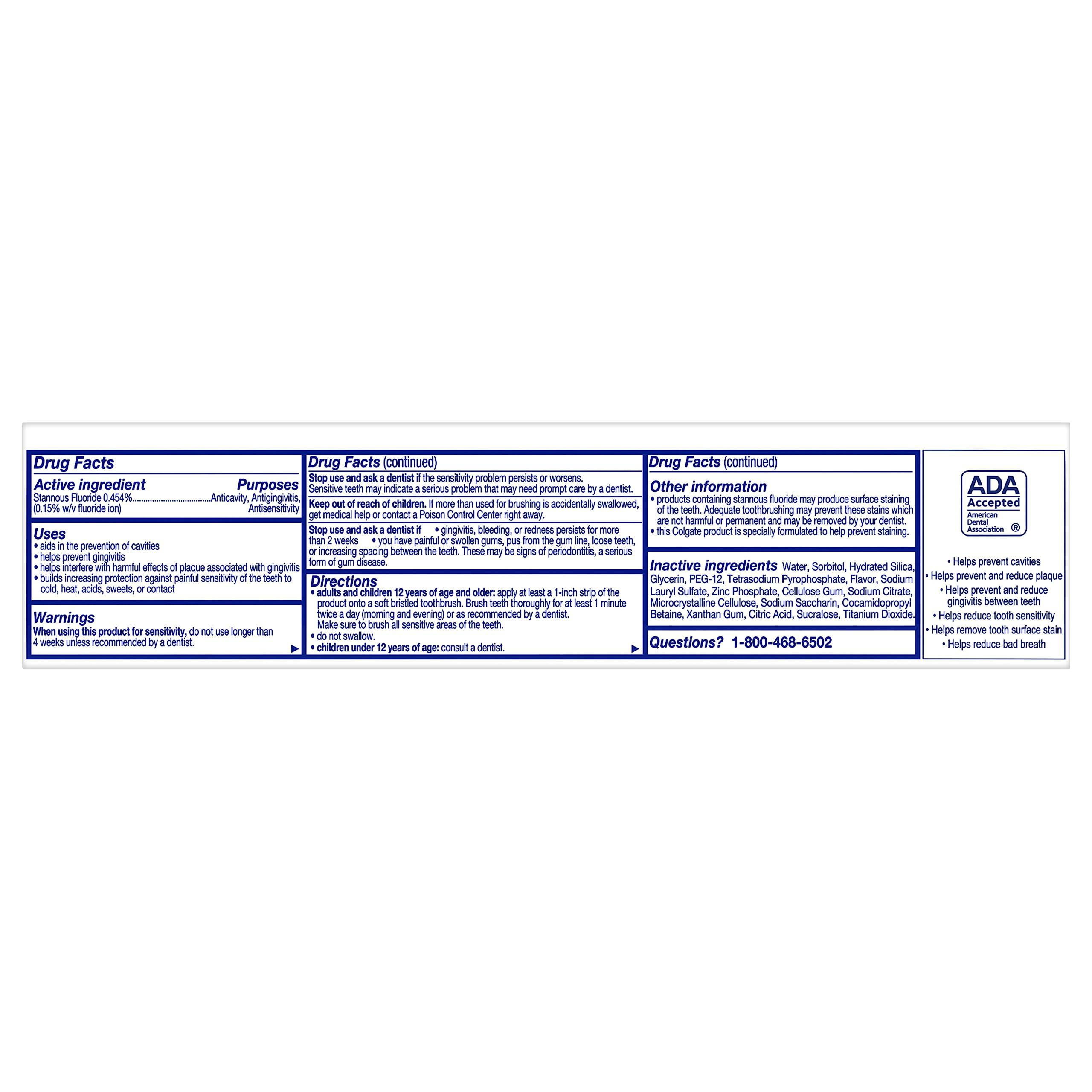 Colgate Total Teeth Whitening Toothpaste, 10 Benefits Including Sensitivity Relief ,Whitening Mint, 4.8 oz ( Pack of 4 ) - Image 7