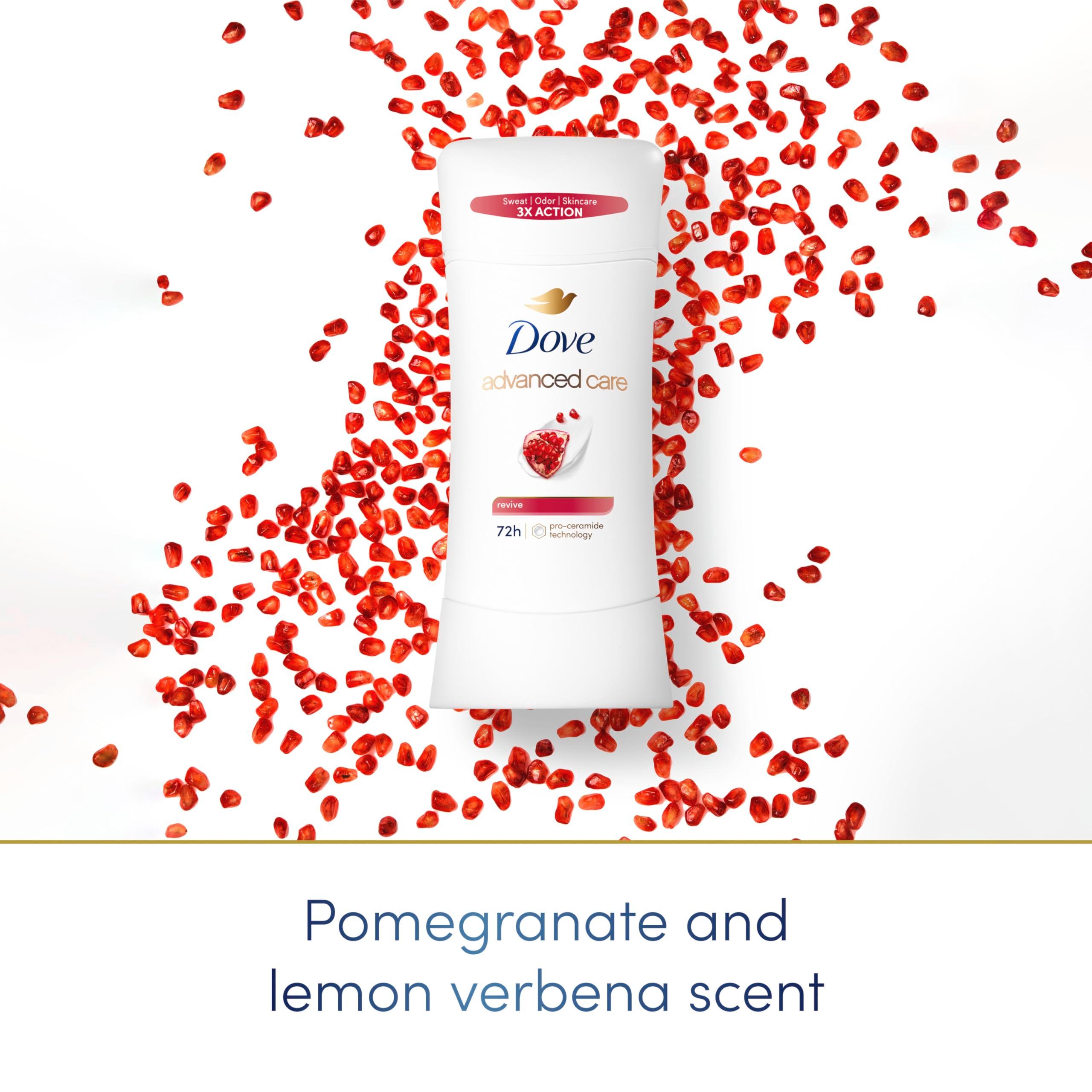 Dove Advanced Care Antiperspirant Deodorant Stick for Women Revive for 48 Hour Protection And Soft And Comfortable Underarms 2.6 oz, 2 Count - Image 3