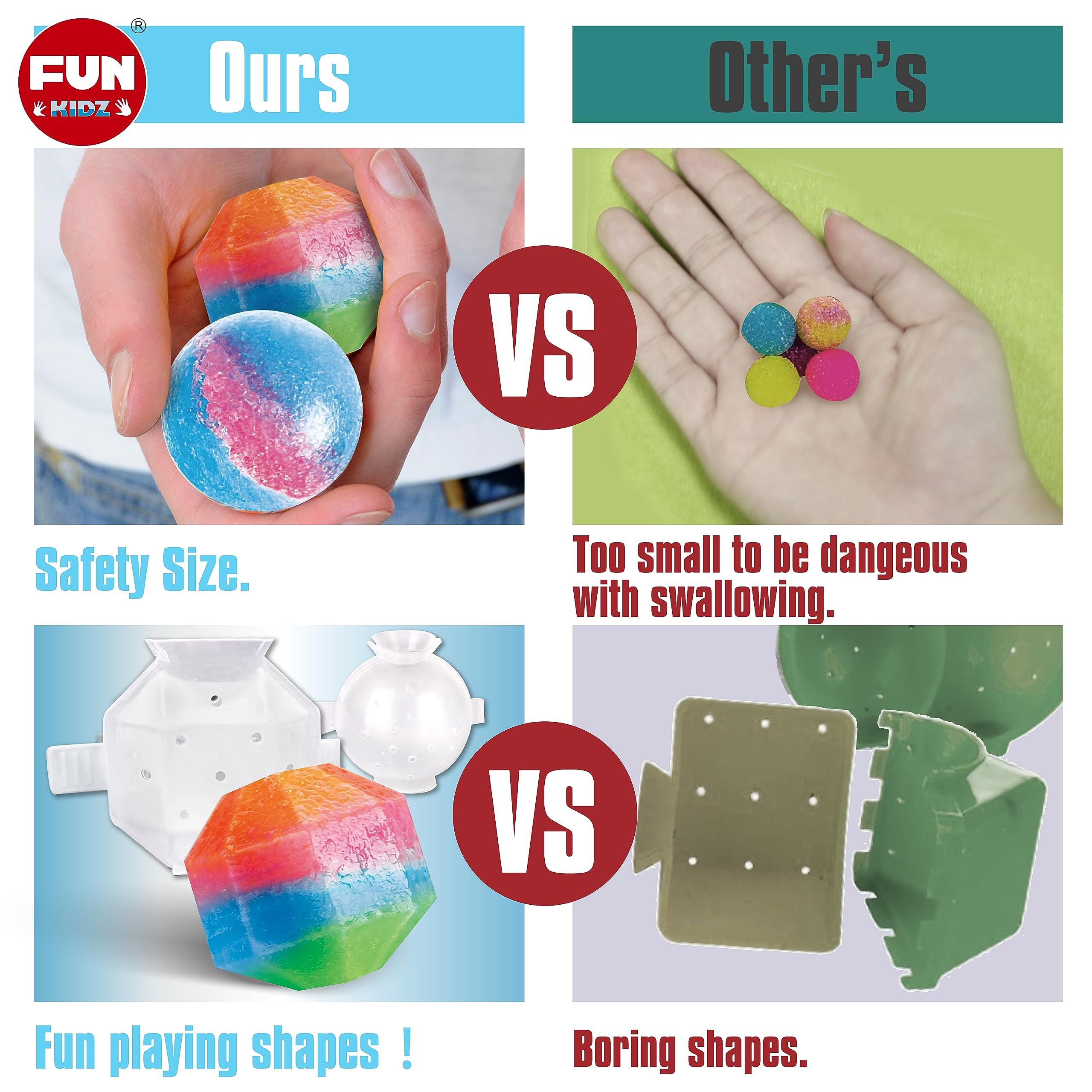 Big Bouncy Ball Kit for Kids, FunKidz DIY Ultimate Magic Bouncy Balls Making Kit Science Craft Projects Birthday Party Activities for Boys Girls Ages 6-12 Includes Tennis Size Ball Model and Powder - Image 7