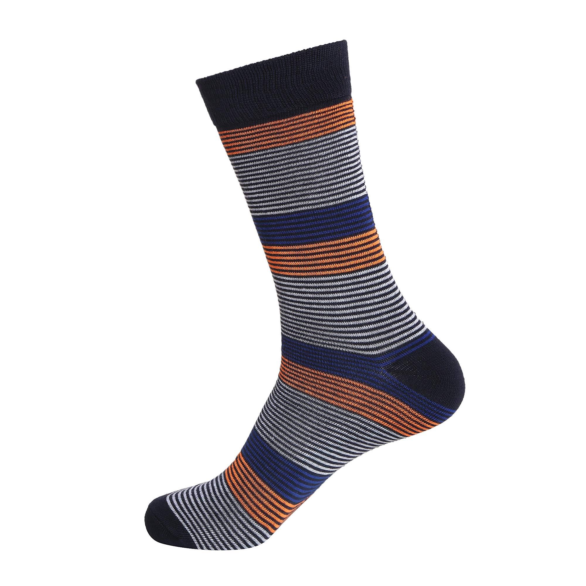 Gelante 12 Pairs Mens Cotton Funny Crazy Colorful Crew Dress Sock - Image 3