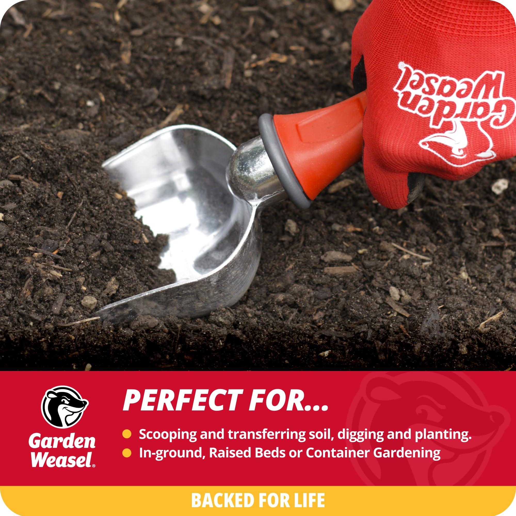 Garden Weasel Potting Scoop - Oversized | Dig and Transport | Planting and Gardening Hand Digging Tools, Heavy Duty Soil Scoop, Mini Gardening Shovel | 91362 - Image 3