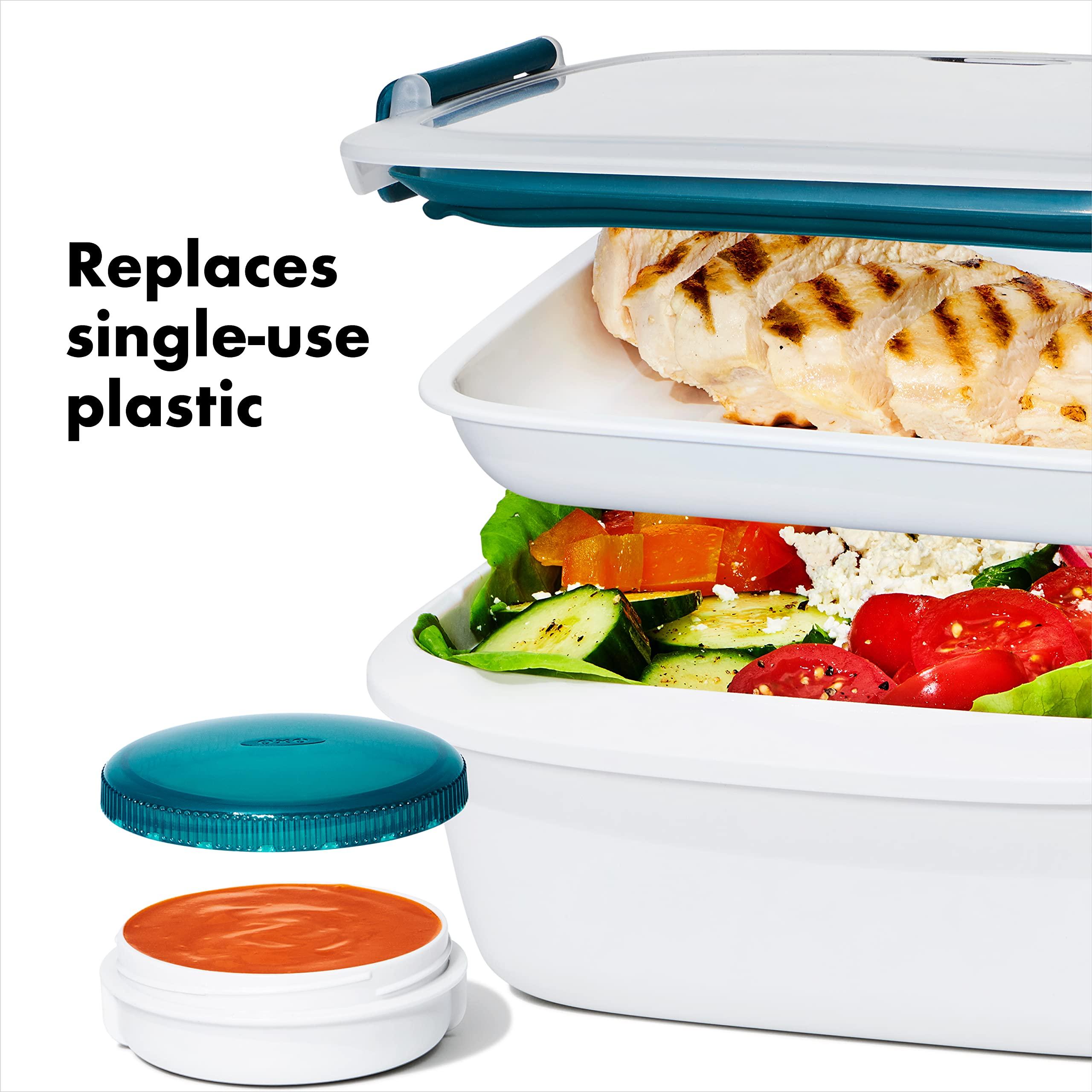 OXO Good Grips Prep & Go 20 Piece Set | Leakproof Food Storage | Ideal for leftovers, meal prep and work lunches | BPA Free | Microwave Safe | Dishwasher Safe | Freezer Safe | Odor and Stain Resistant - Image 6