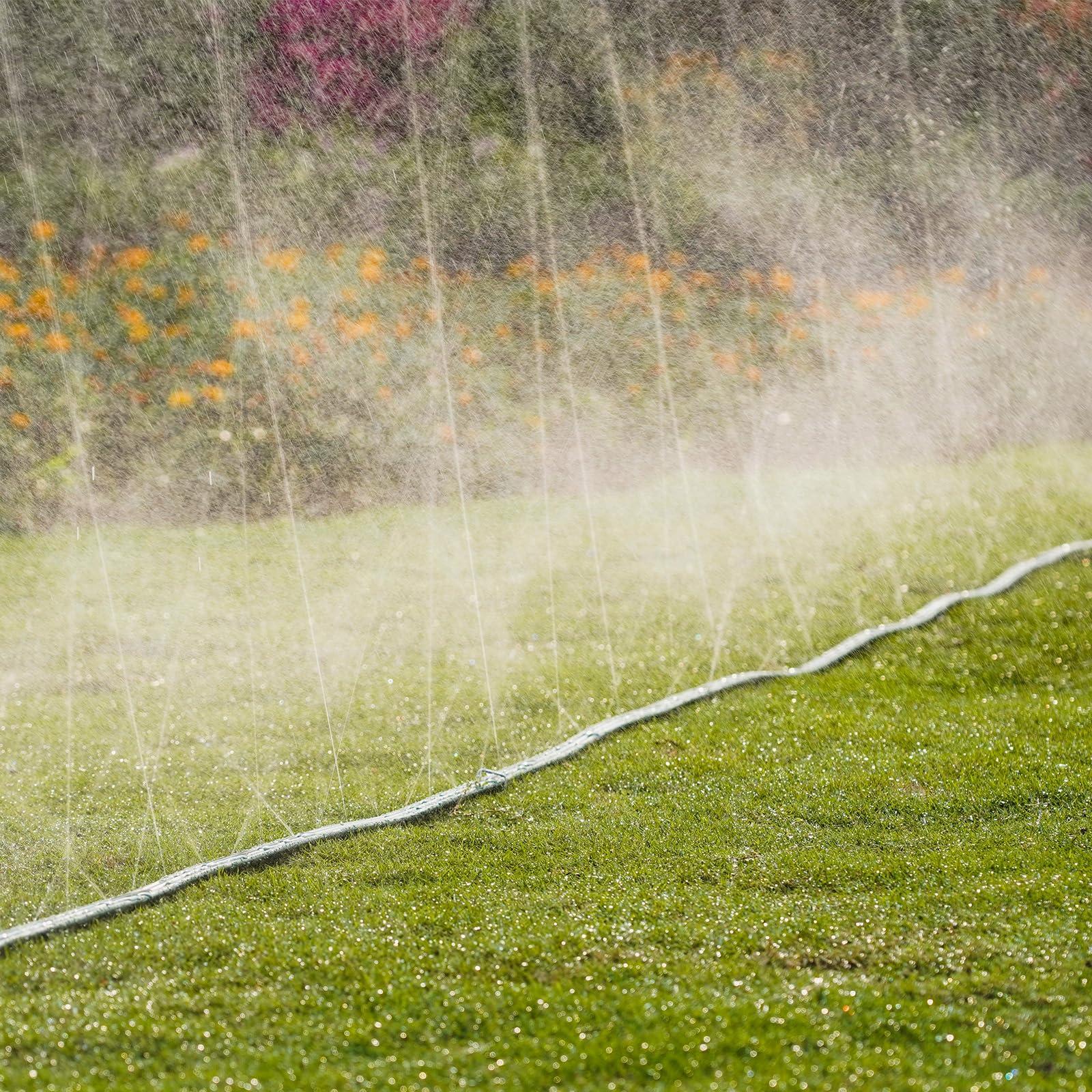DXront Sprinkler Soaker Hose 50ft for Garden Lawn, Watering Pipe with Holes, High-Efficiency Water-Saving Garden Irrigation System, Drip Hose Sprinkler - Image 2