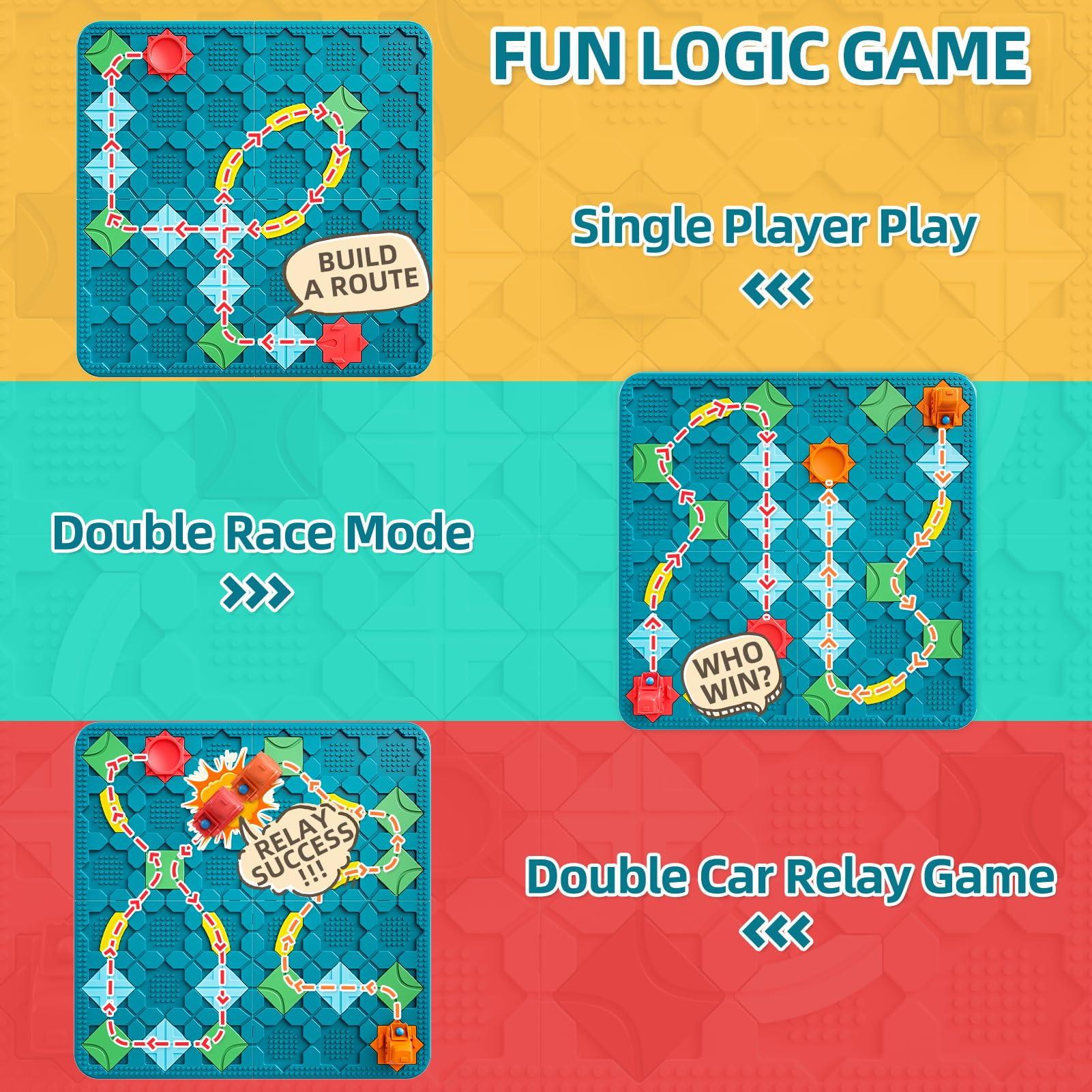 Kids Toys STEM Board Games - Large Size Logical Road Builder Educational Brain Teasers Puzzles Toys, Preschool Learning Montessori Big Board Maze Birthday Gifts Kids Boys Girls Age 4-8 Year Old - Image 4