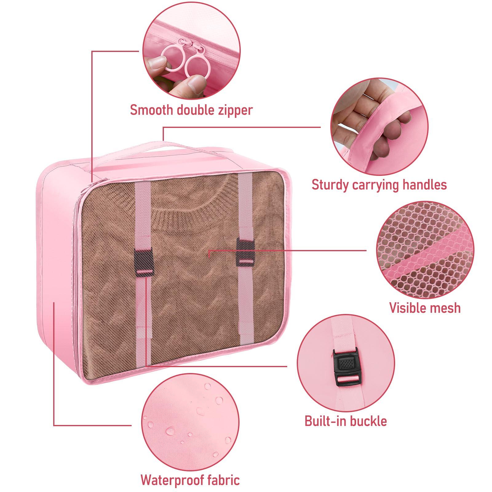 Packing Cubes for Travel - 10 Set Luggage Organizer Bags for Family, Mesh Breathable Travel Packing Cubes for Suitcases Durable Essentials Bags Set - Image 4