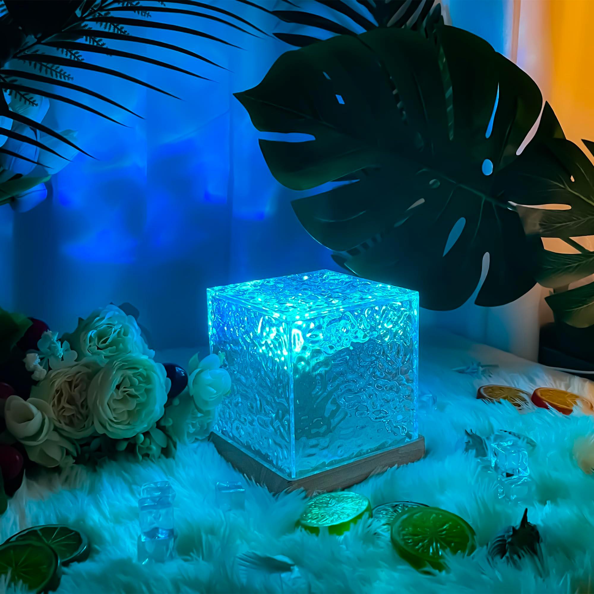 RICHMYC Ocean Wave Projector Light, 16 Colors Gradual Rotating Water Lamp with Remote Control, Beach Decor Sea Themed Northern Lights Projector for Office Bedroom Bar Restaurant - Image 6