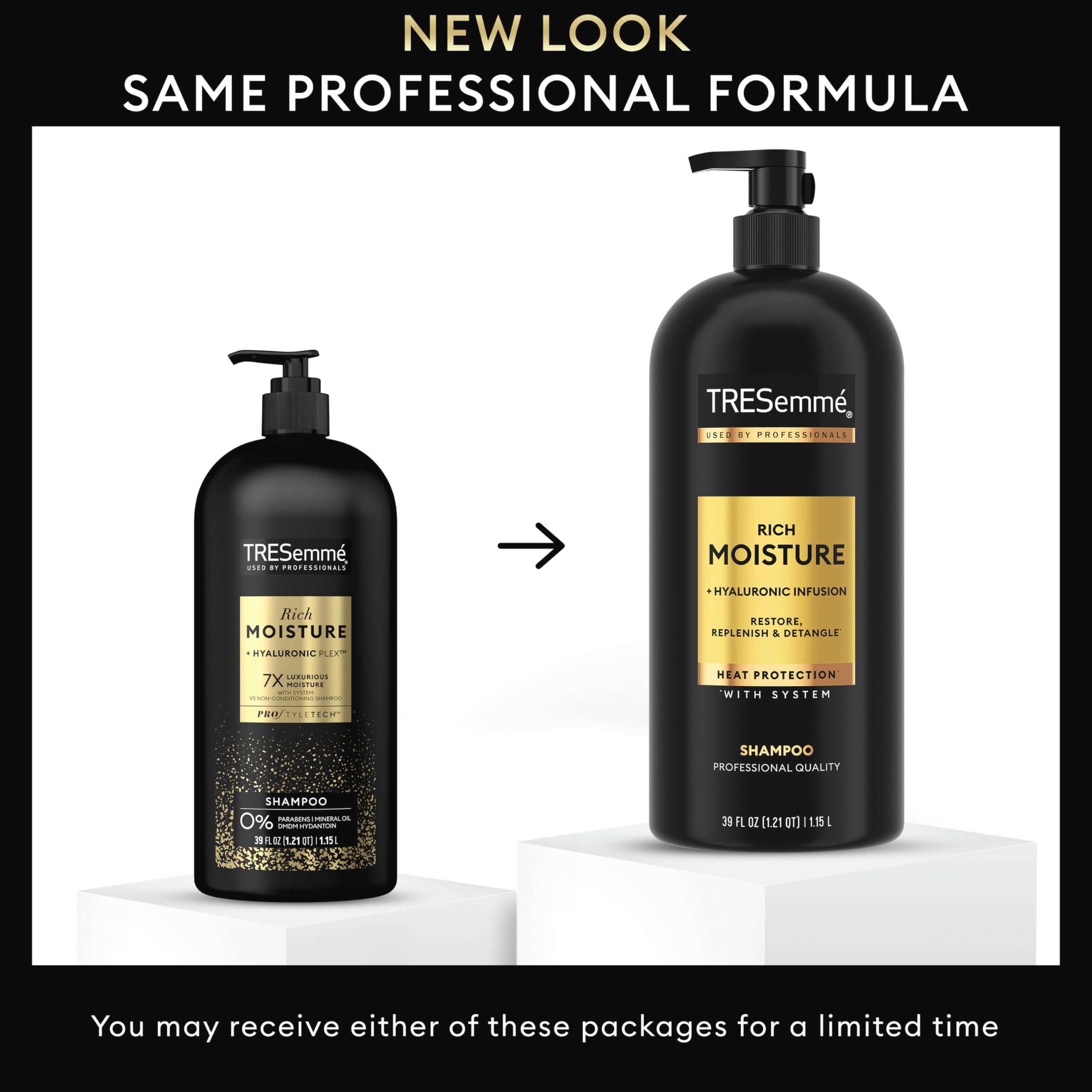 TRESemmé Rich Moisture Hydrating Shampoo with Pump for Dry Hair Formulated With Pro Style Technology 39 Fl Oz - Image 3