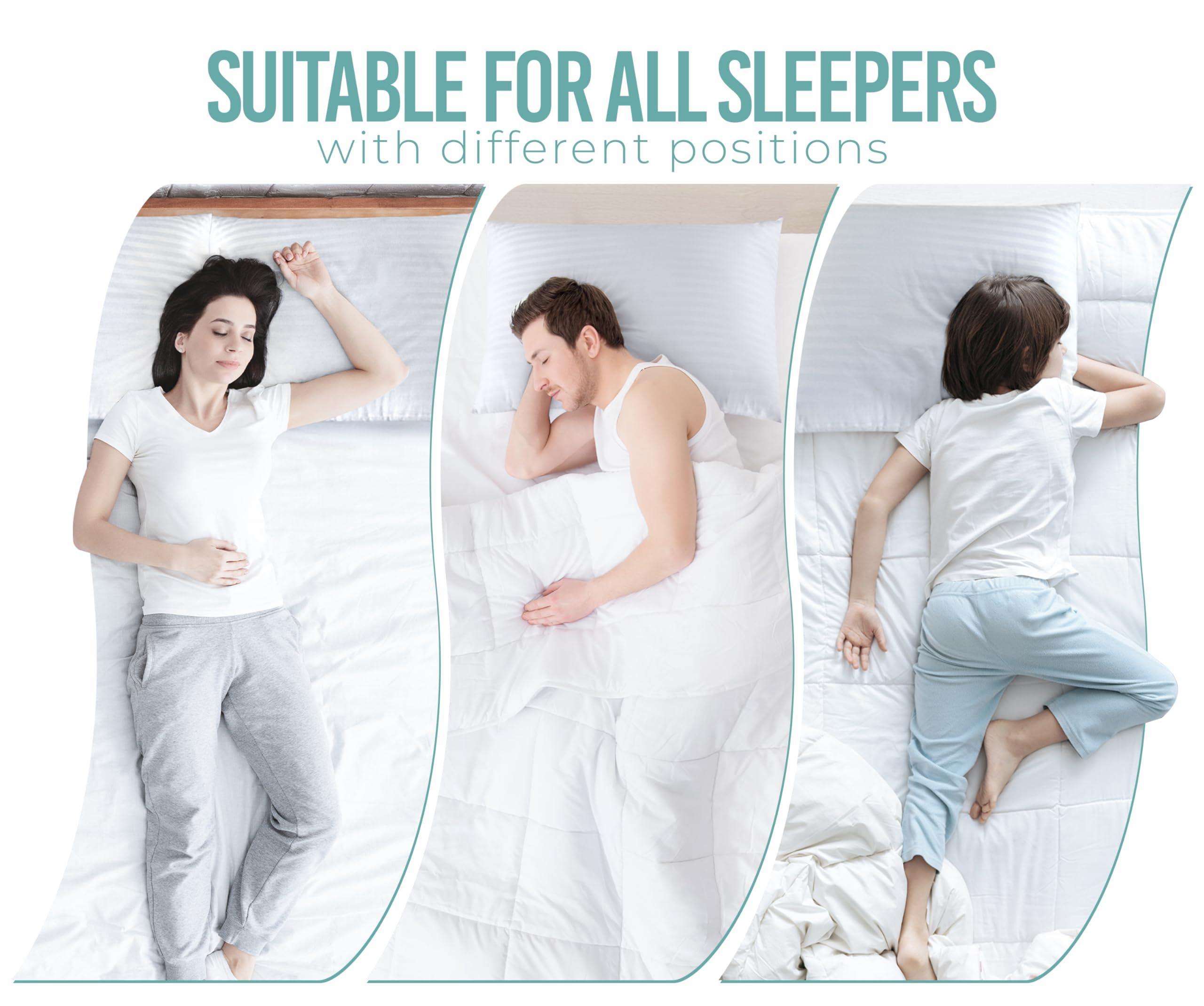 Utopia Bedding Pillows Queen Size Set of 2 (White),Hotel Pillows, Cooling Pillow for Side, Back or Stomach Sleepers - Image 7