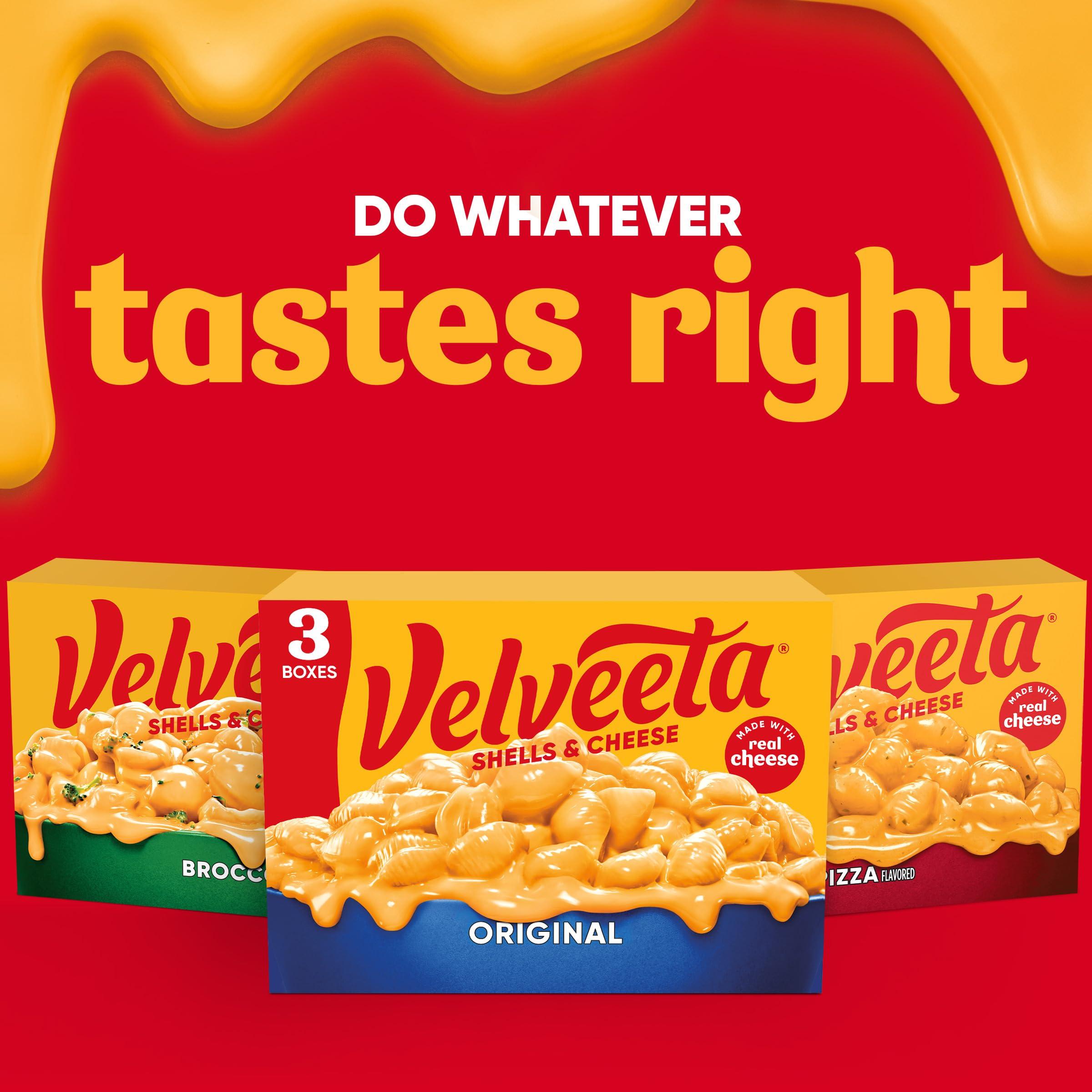 Velveeta Shells & Cheese Original Shell Pasta & Cheese Sauce, 3 ct Pack, 12 oz Boxes - Image 8