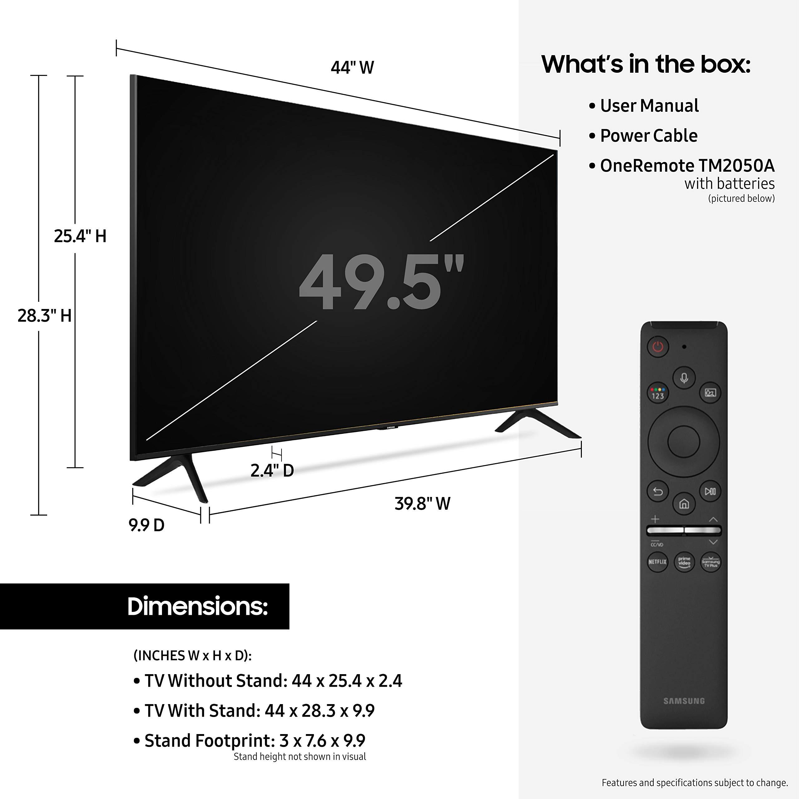 SAMSUNG 50-inch Class Crystal UHD TU-8000 Series - 4K HDR Smart TV with Alexa Built-in (UN50TU8000FXZA, 2020 Model) - Image 3