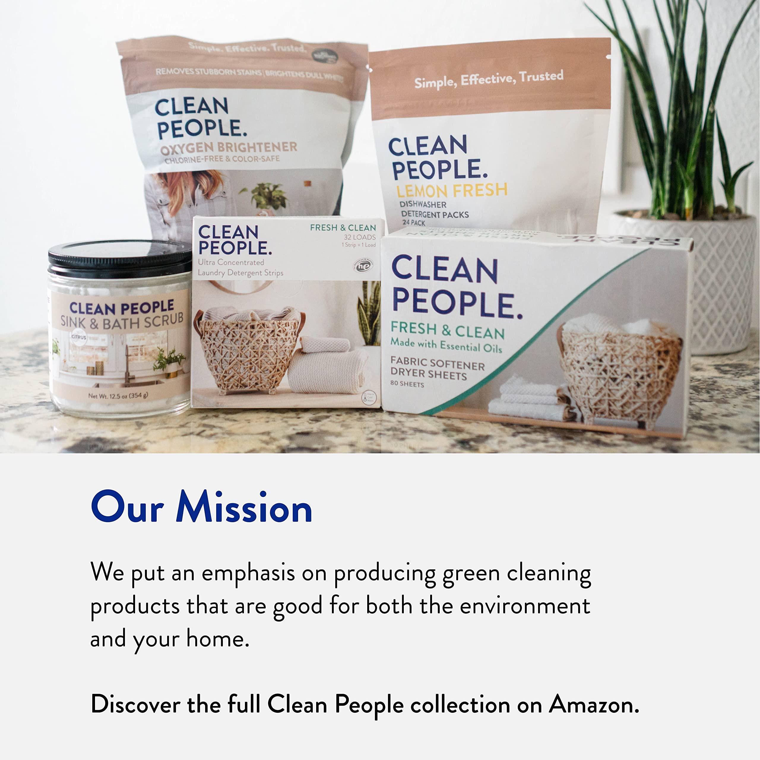 The Clean People Laundry Detergent Pods - Hypoallergenic Laundry Pods - Ultra Concentrated, Recyclable Packaging, Stain Fighting - Fresh Scent, 192 Pack - Image 6