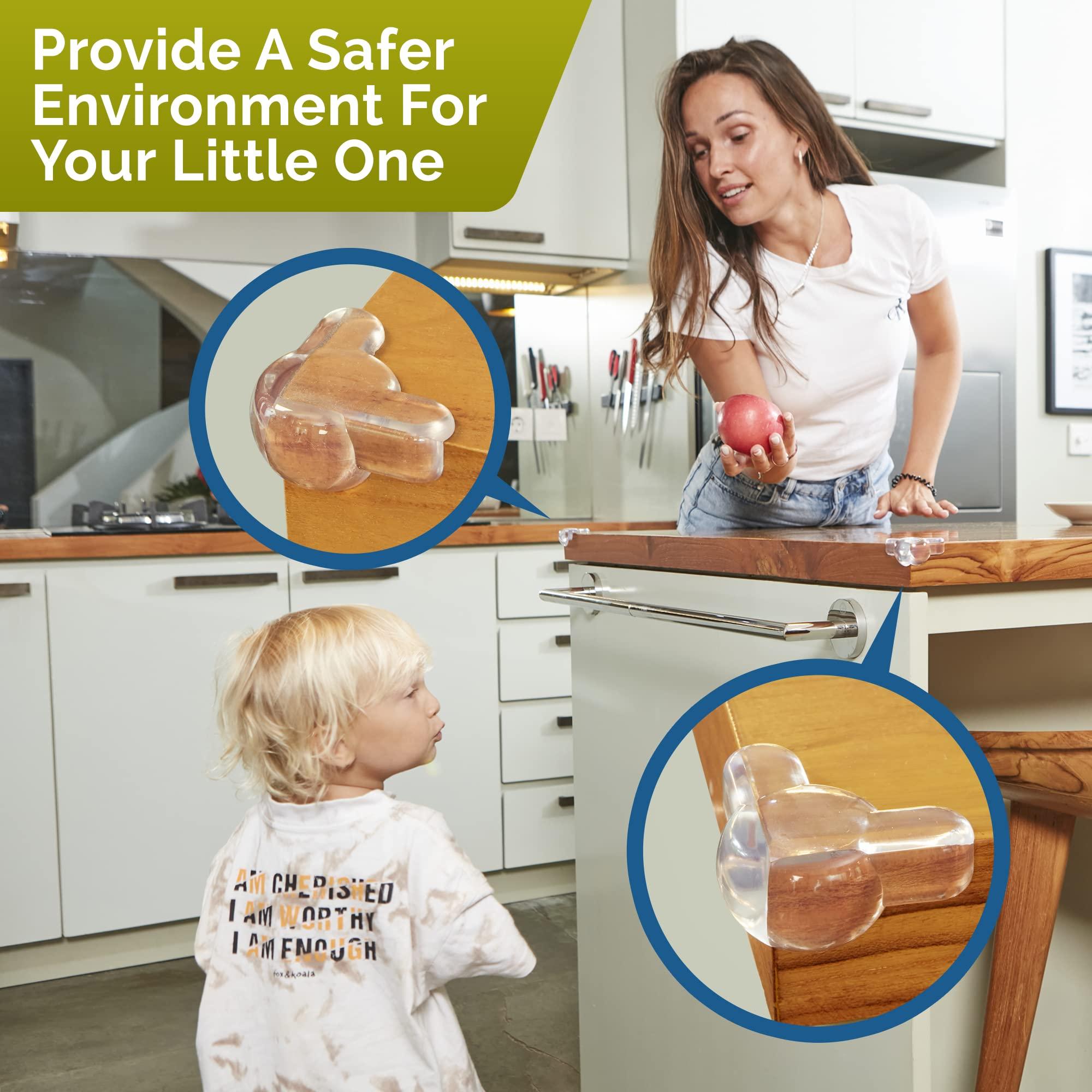 Corner Protectors for Baby (12 Pack) - Patented - New & Improved Edge Protector for Baby – Transparent Corner Protectors - Baby Safety Products to Baby Proof Corners and Edges - Image 4