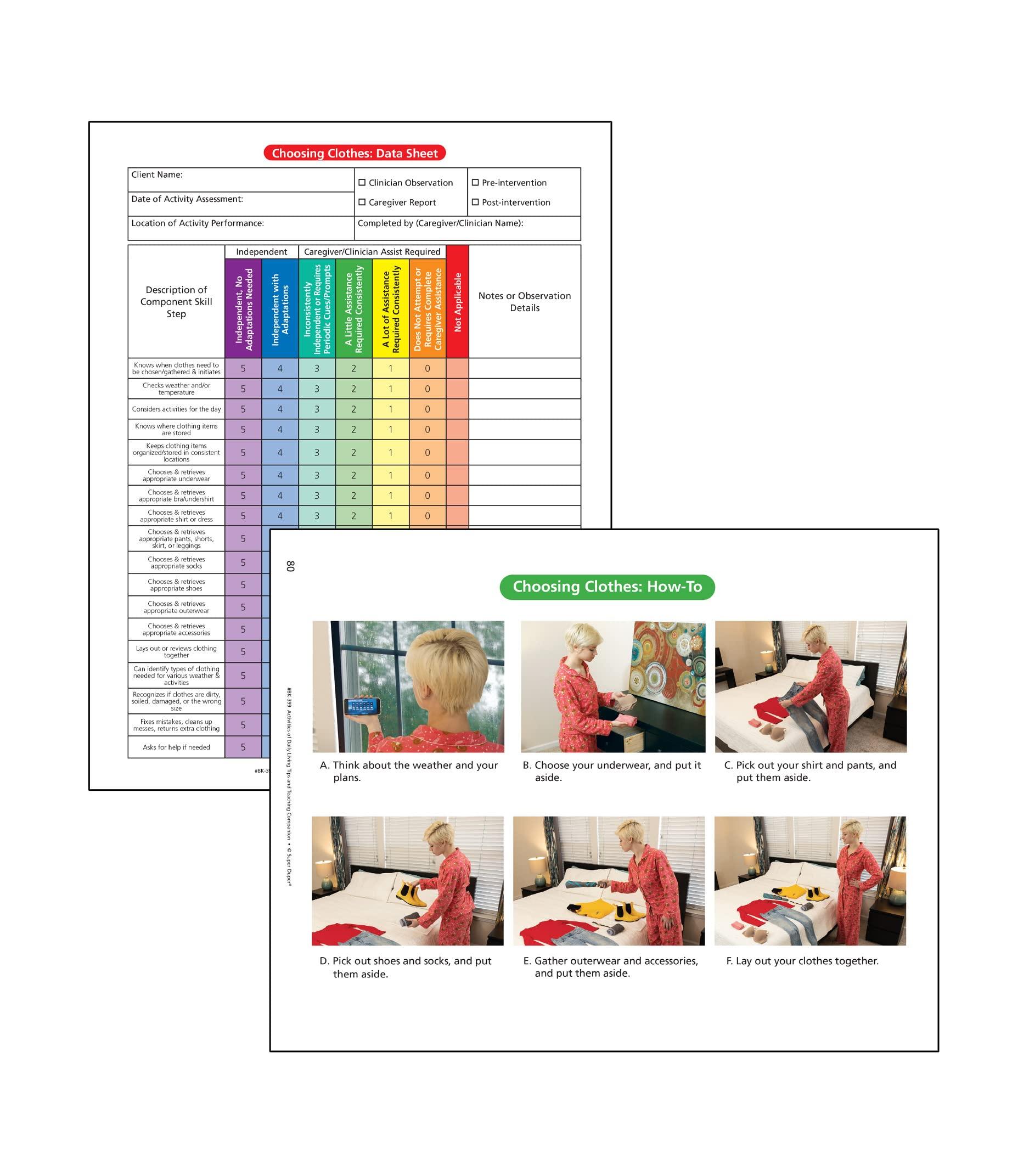 Super Duper Publications | Webber® Activities of Daily Living Bundle Cards and Book | Self-Care Activities and Routines | Occupational Therapy Educational Resource for Children and Adults - Image 6