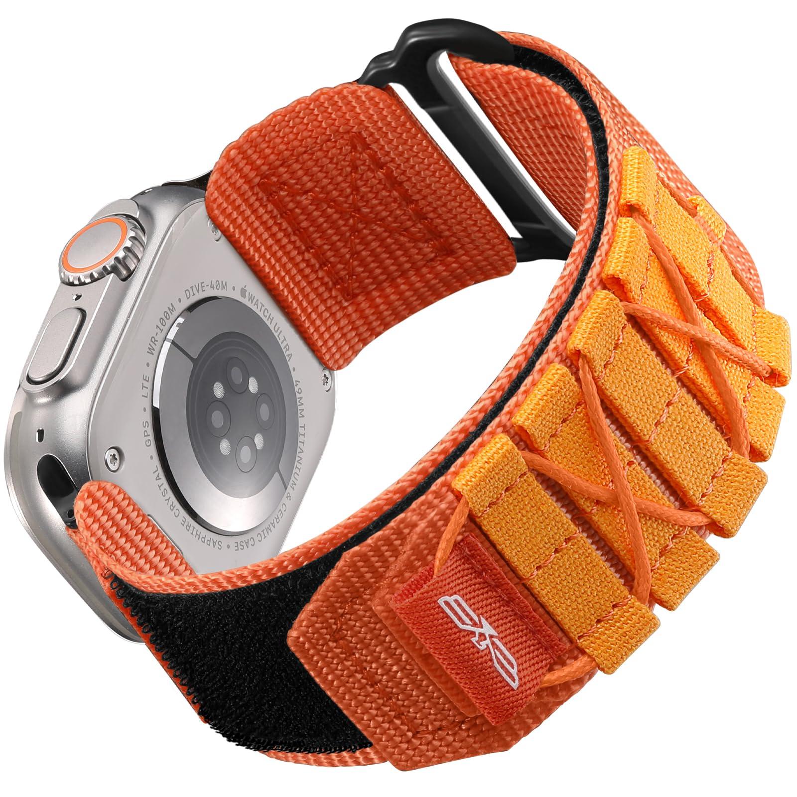 Bandletic Nylon Strap + Magnetic Silicone Watch Band Compatible with Apple Watch Strap Ultra/Ultra 2 49mm 46mm 45mm 44mm 42mm for iWatch Series SE/Ultra/Ultra 2/Series 9 8 7 6 5 4 3 2 1 - Image 2