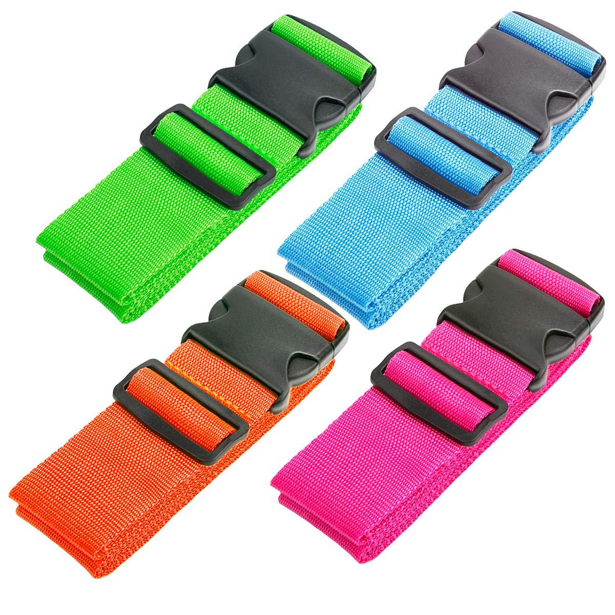 Luxebell Luggage Straps Suitcases Belt TSA Approved Travel Essentials Accessories Gift for Carry on Bag 6.56 ft 4 Pack - Image 7