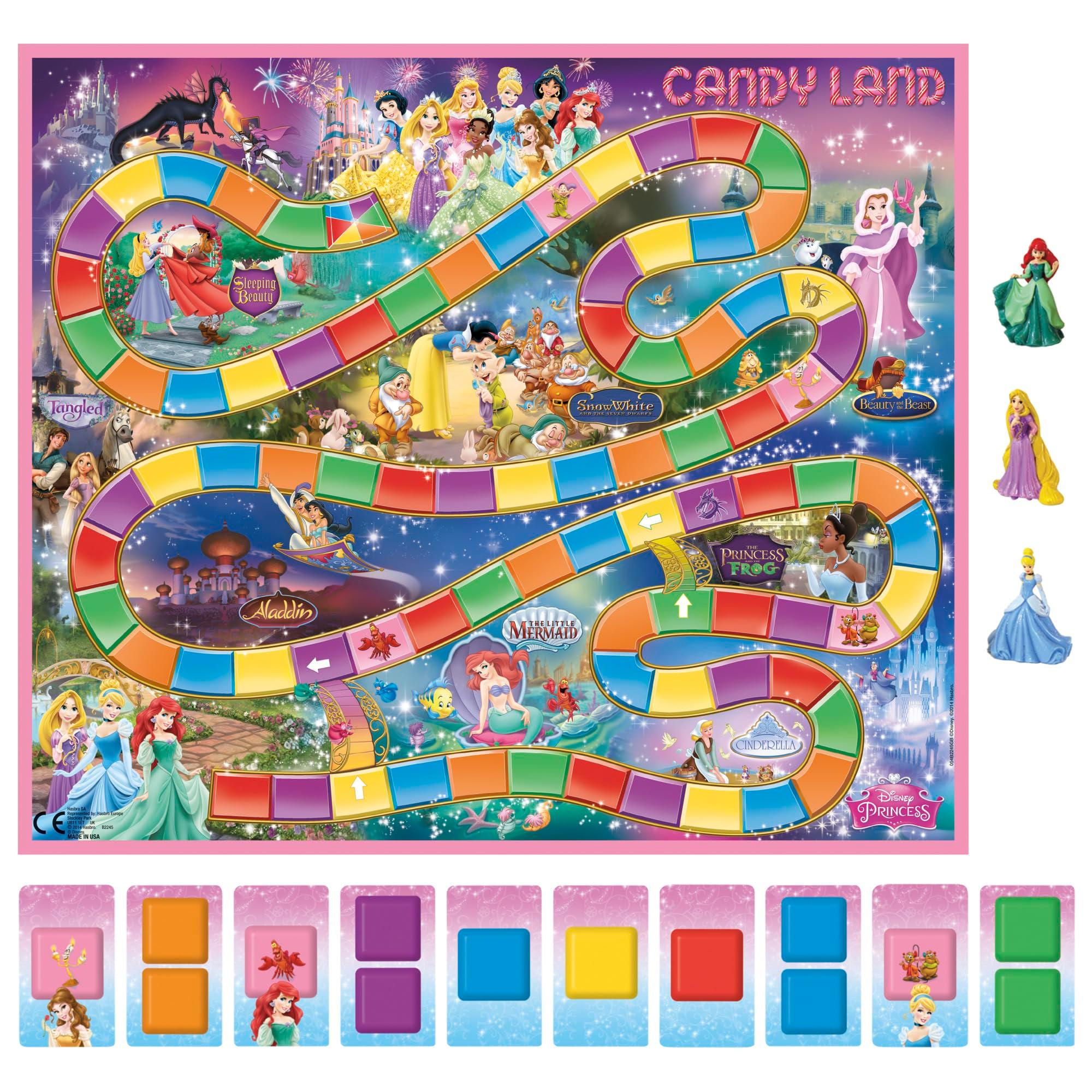 Hasbro Gaming Candy Land Disney Princess Edition Board Game, Preschool Games for 2 to 3 Players, Family Games for Kids Ages 3 and Up (Amazon Exclusive) - Image 4