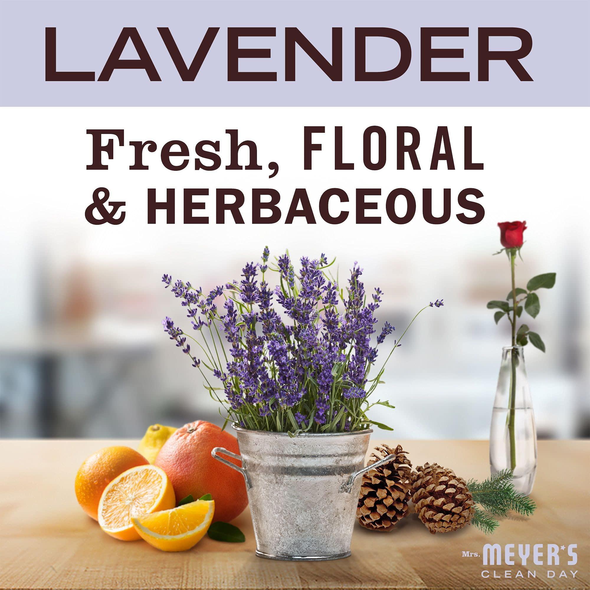MRS. MEYER'S CLEAN DAY Multi-Surface Everyday Cleaner, Cruelty Free Formula, Lavender Scent, 16 oz- Pack of 3 - Image 3