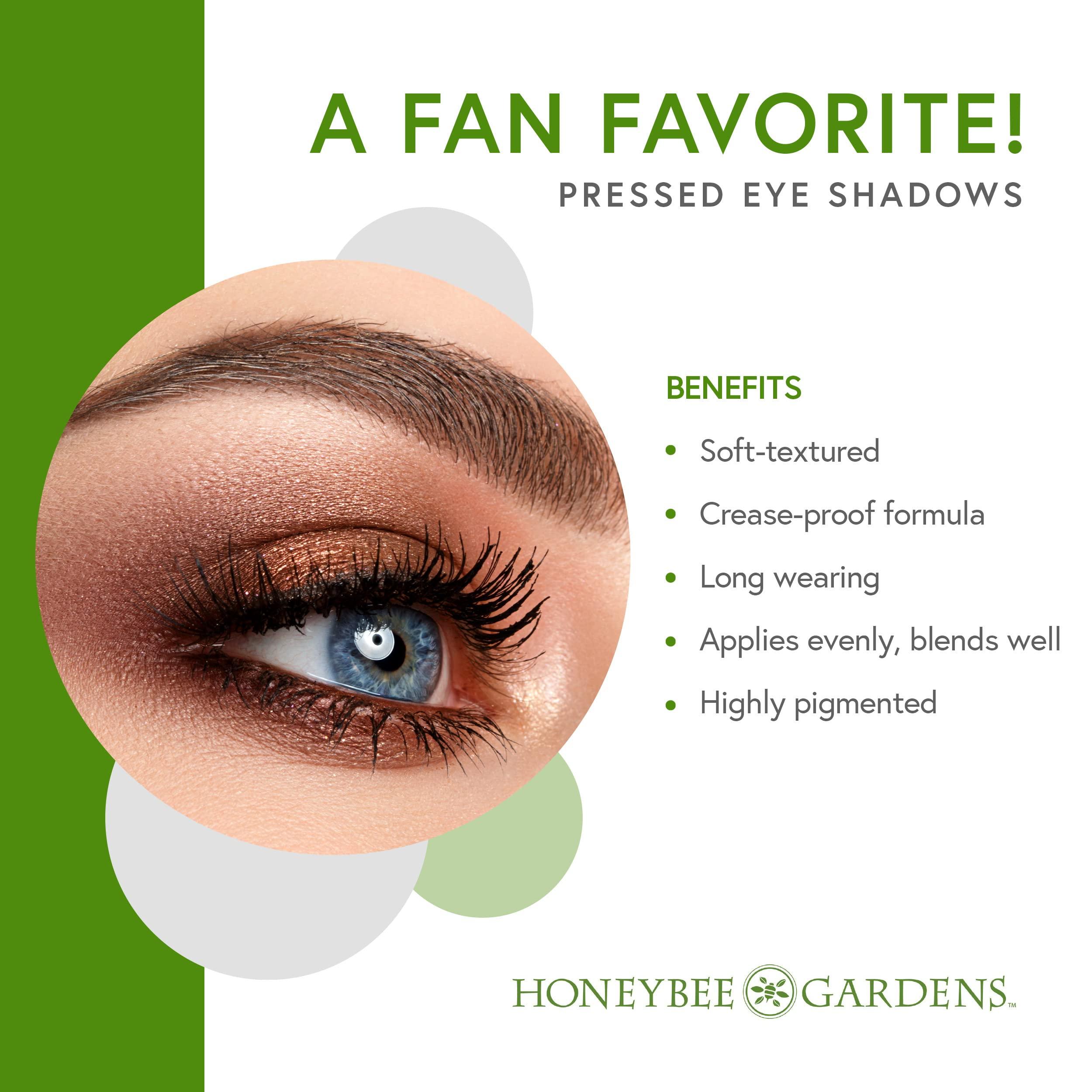 Honeybee Gardens Pressed Powder Eye Shadow Single Refill, Ninja Kitty, Pale Shimmering Champagne Pink, Long-Wearing, Creaseproof Mineral Color With Botanicals, 1.2g - Image 3