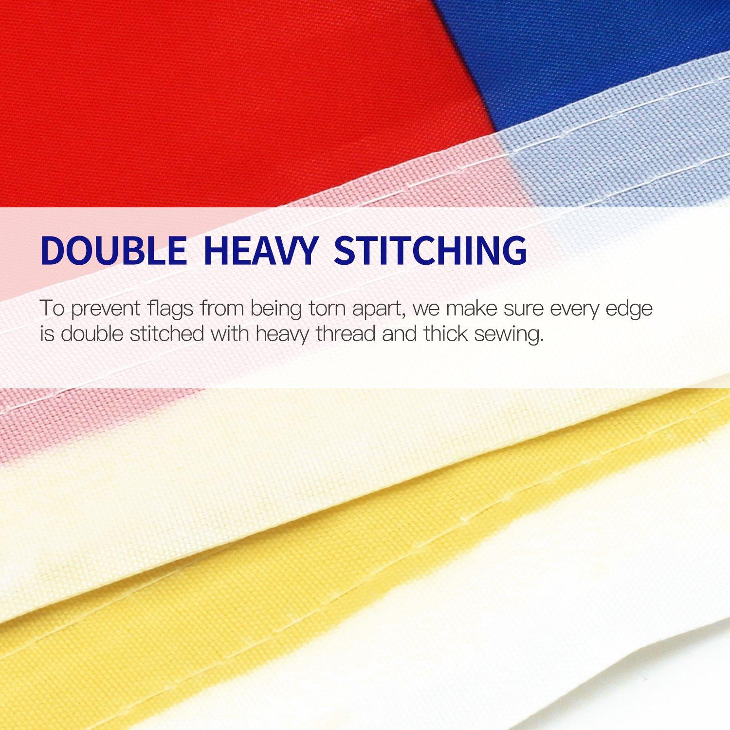 Anley Fly Breeze 3x5 Foot Solid White Flag - Vivid Color and Fade proof - Canvas Header and Double Stitched - Plain White Flags Polyester with Brass Grommets 3 X 5 Ft - Image 4