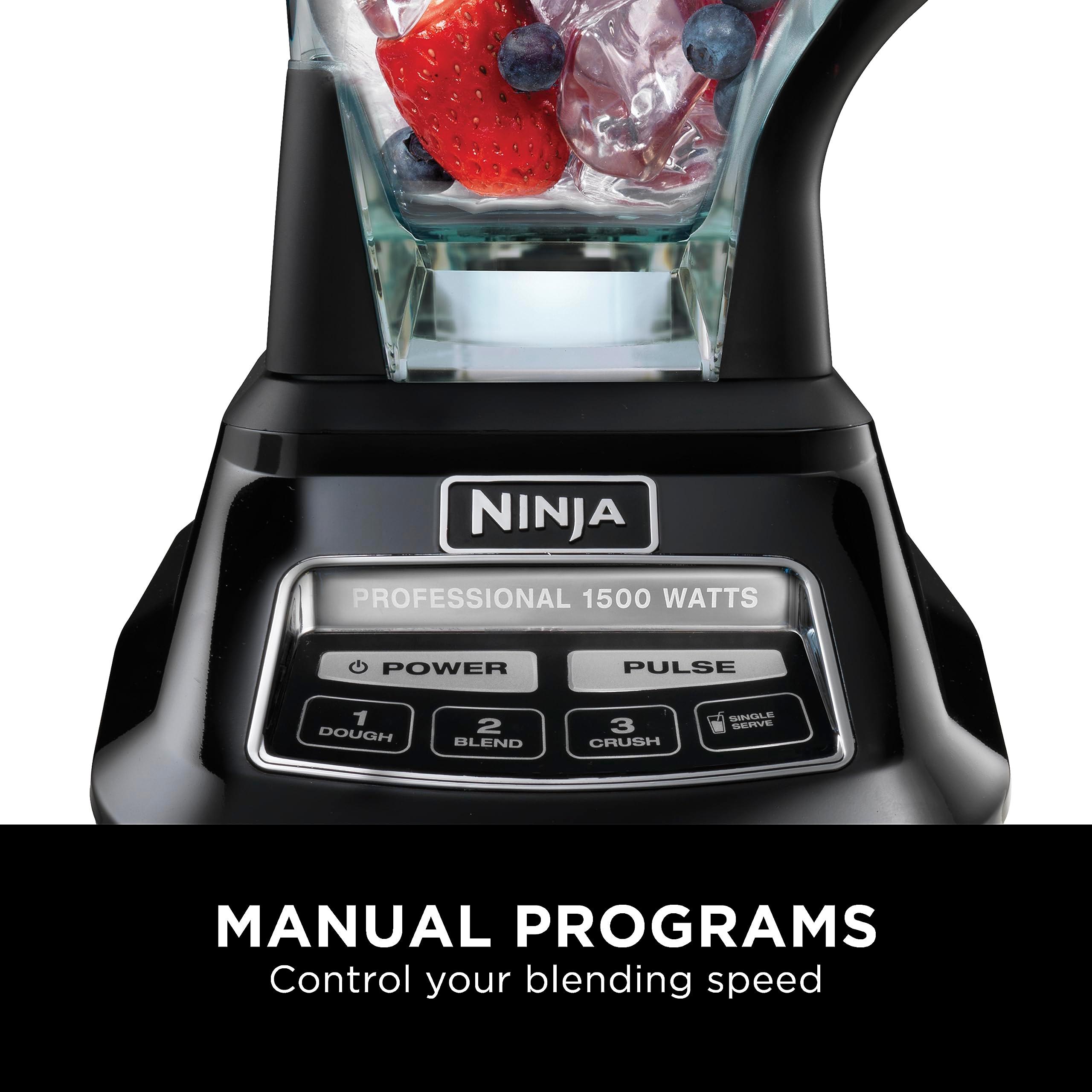 Ninja Blender, Mega Kitchen System, 1500W, 4 Functions for Smoothies, Processing, Dough, Drinks & More, with 72 Blender Pitcher, 64 Processor Bowl, 2 Nutri Cups + Lids, Black, BL770 - Image 6
