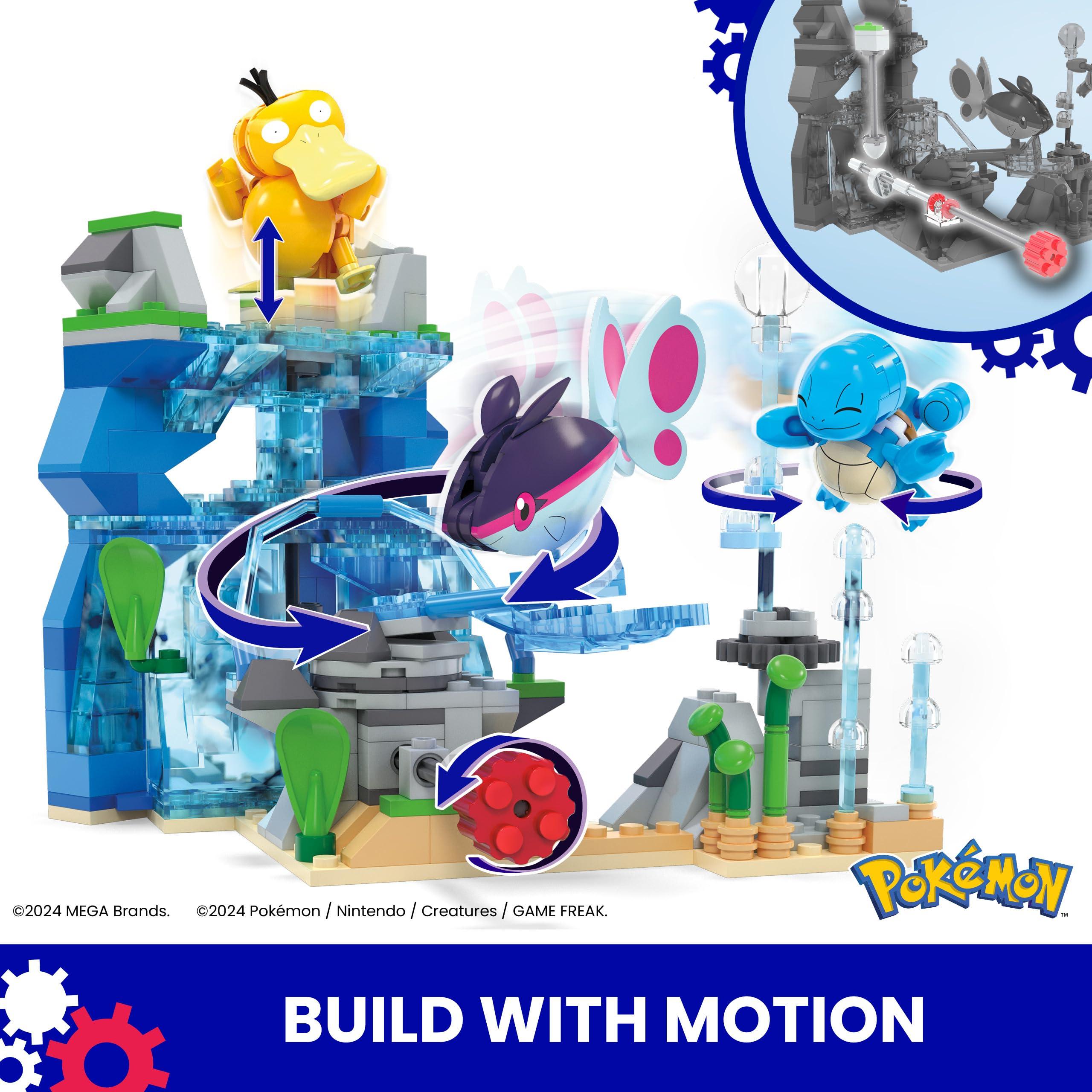 MEGA Pokémon Building Toys Set Aquatic Adventure with 319 Pieces, 2 Poseable Characters, for Kids - Image 3