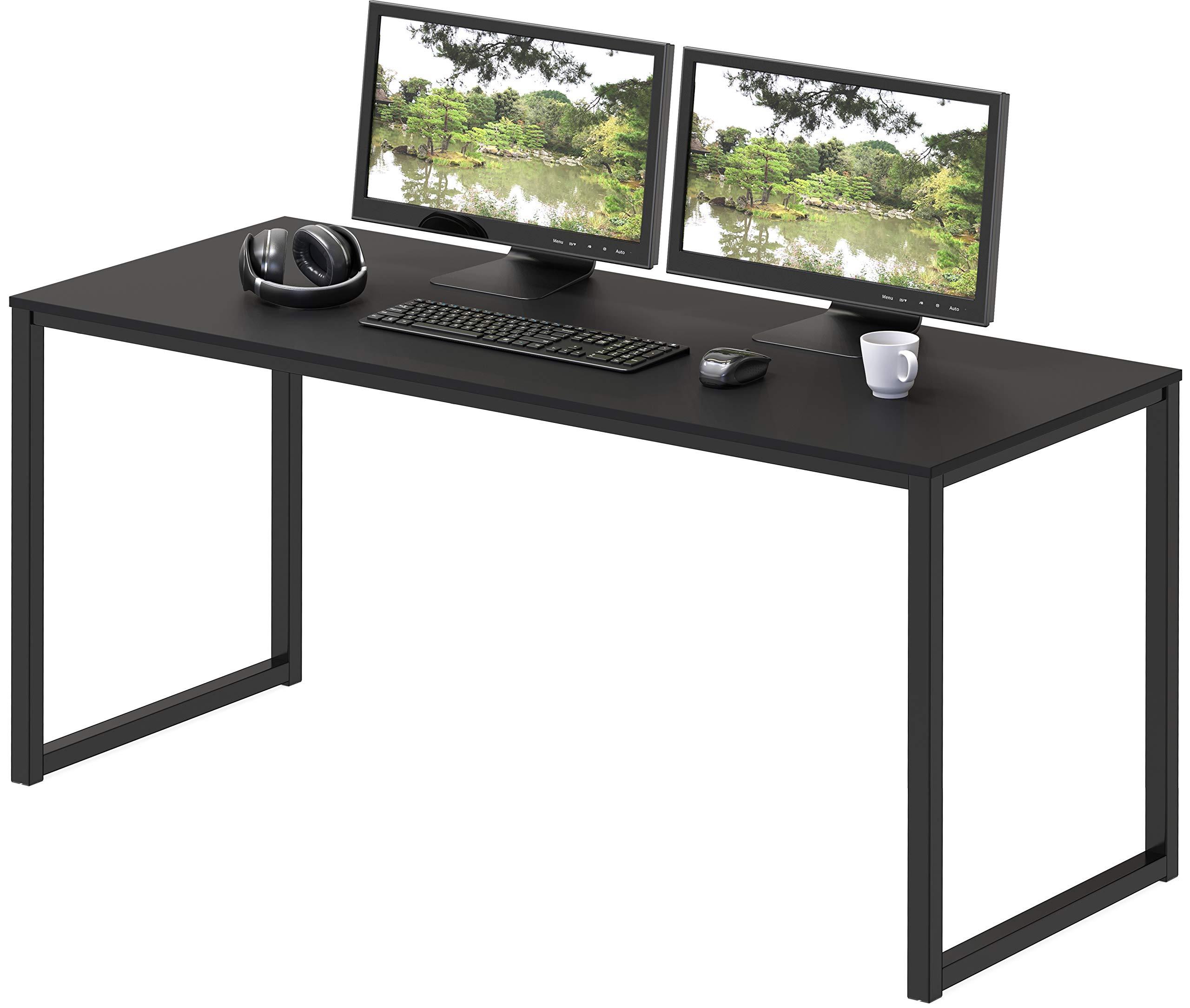 SHW Mission Home Office 48-Inch Computer Desk, Black