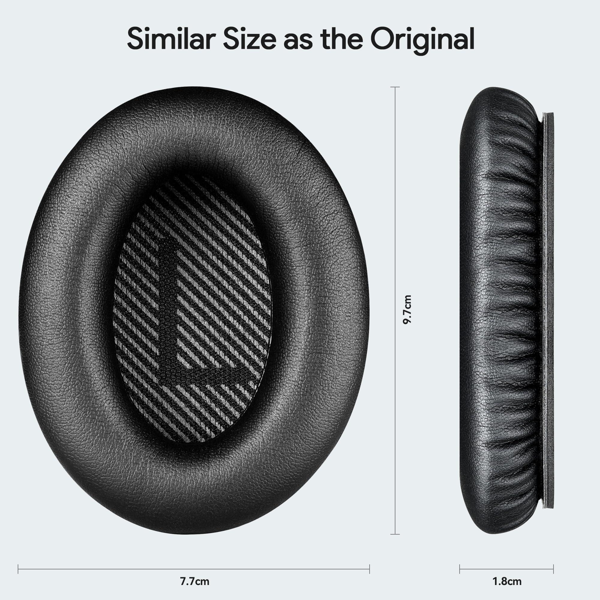 Replacement Earpads Headphone for Bose Quietcomfort 35 QC25 QC15 Ae2 SoundLink, Memory Foam Soft Soundtrue Earpads Cushions for Bose Headphones, Comfortable Thickness - Image 6