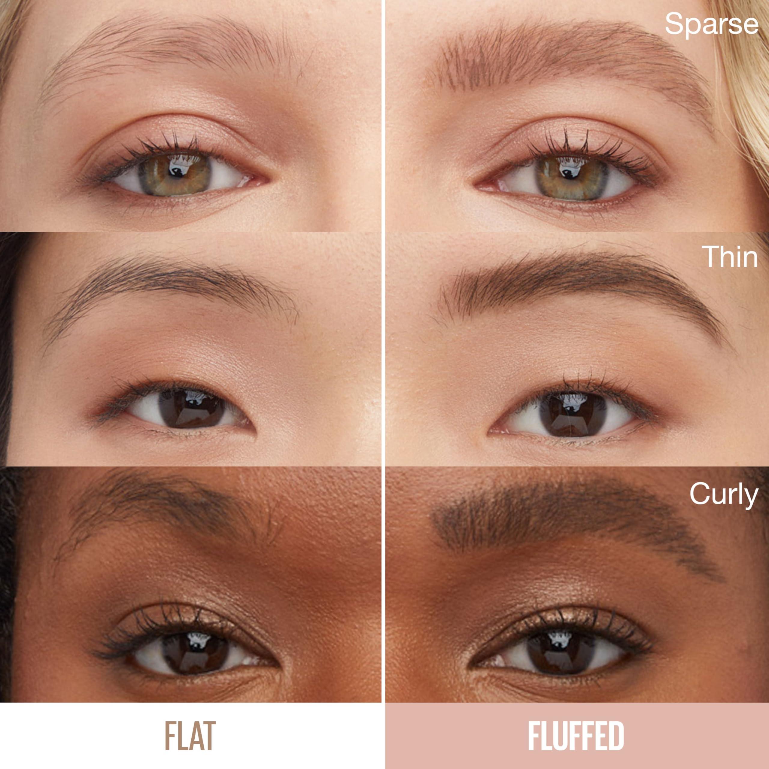Maybelline Superfluff Volumizing Brow Mousse, All Day Tinted Brow Gel For Soft Full Brows, Medium Brown, 1 Count - Image 2