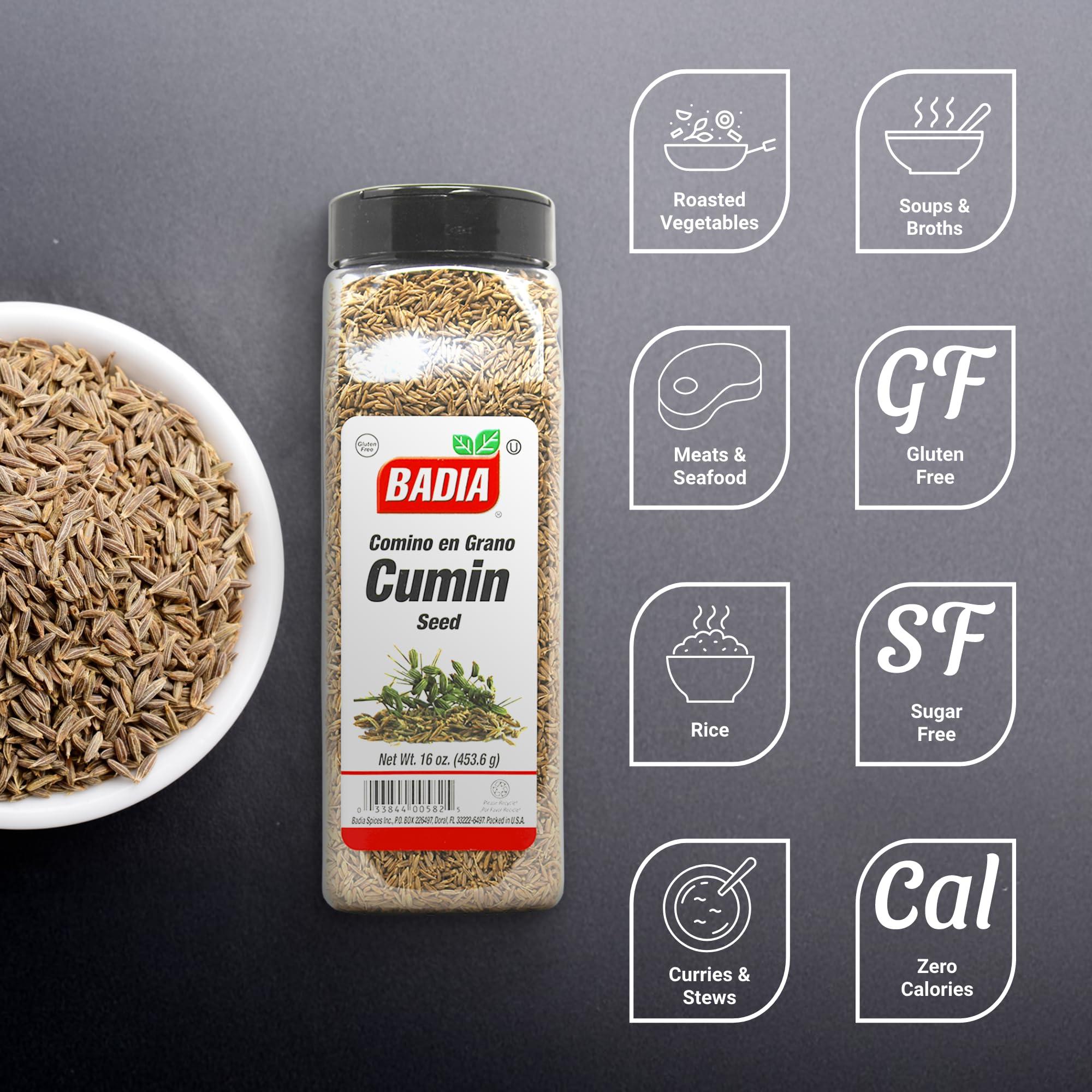 Badia Cumin Seeds, 16 oz - Whole Seed, Aromatic Flavor for Cooking, Spice Blends & Seasonings - Image 2