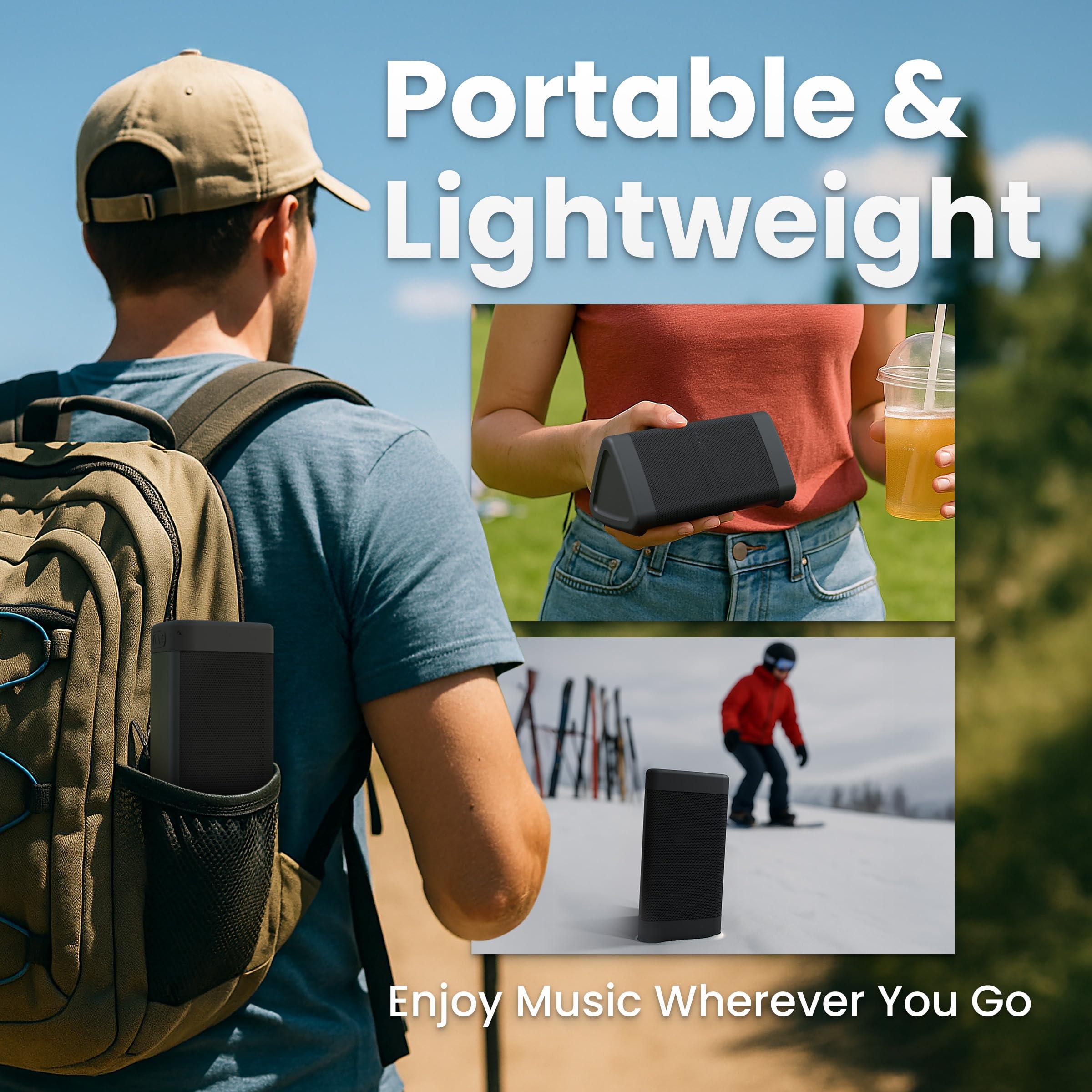 OontZ Angle 3 Portable Bluetooth 5.4 Speaker | 12W Sound, 24-Hr Battery, 100Ft Wireless Range, IPX5 Water-Resistant, Budget-Friendly for Travel, Outdoor & Home (Black) - Image 7