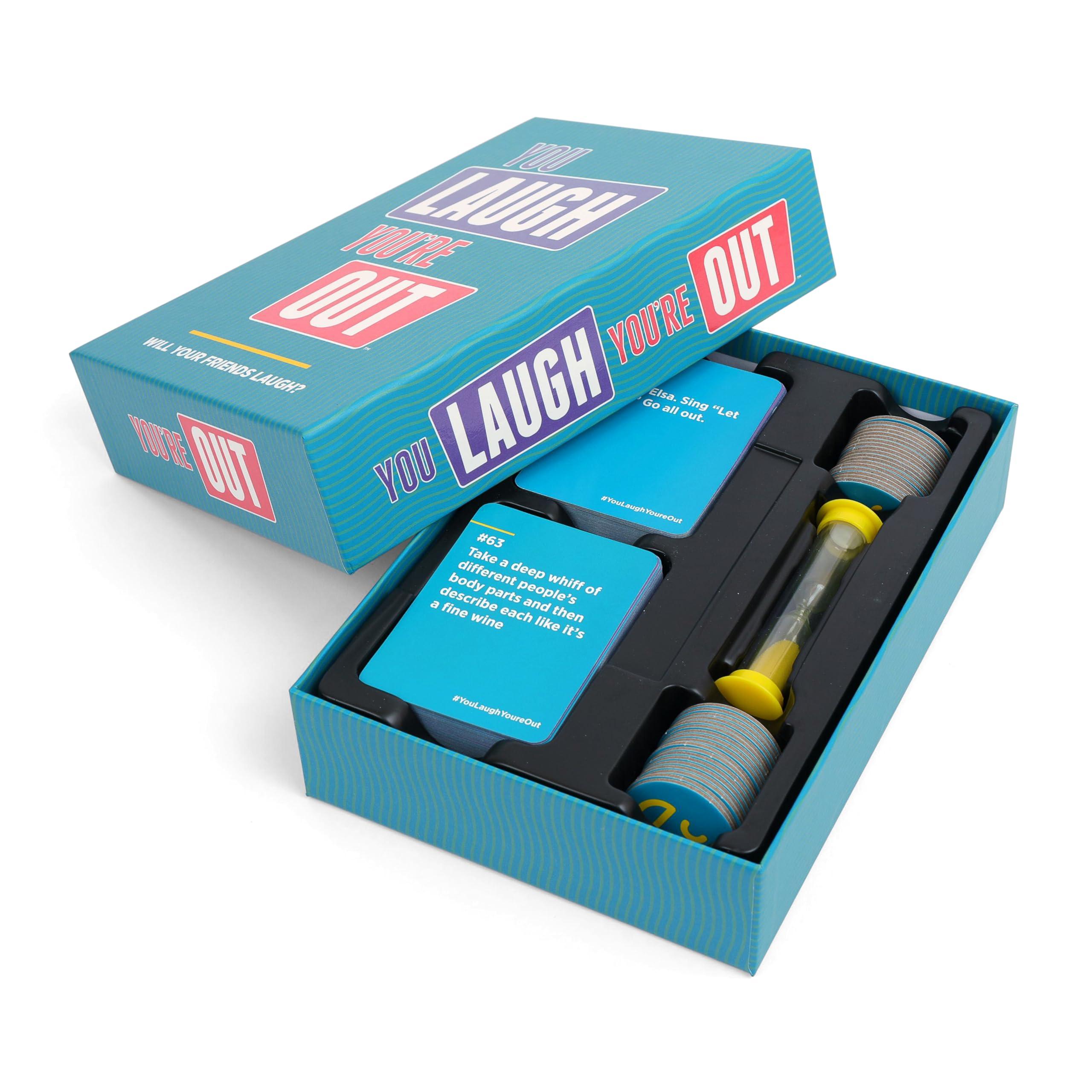You Laugh You're Out A Party Game with Hilarious Charades Family Card Games for Adults & Kids, 125 Prompt Cards Fun Card Games for Family Game Nights, Graduation Gifts, Gatherings, & Parties Ages 14+ - Image 4