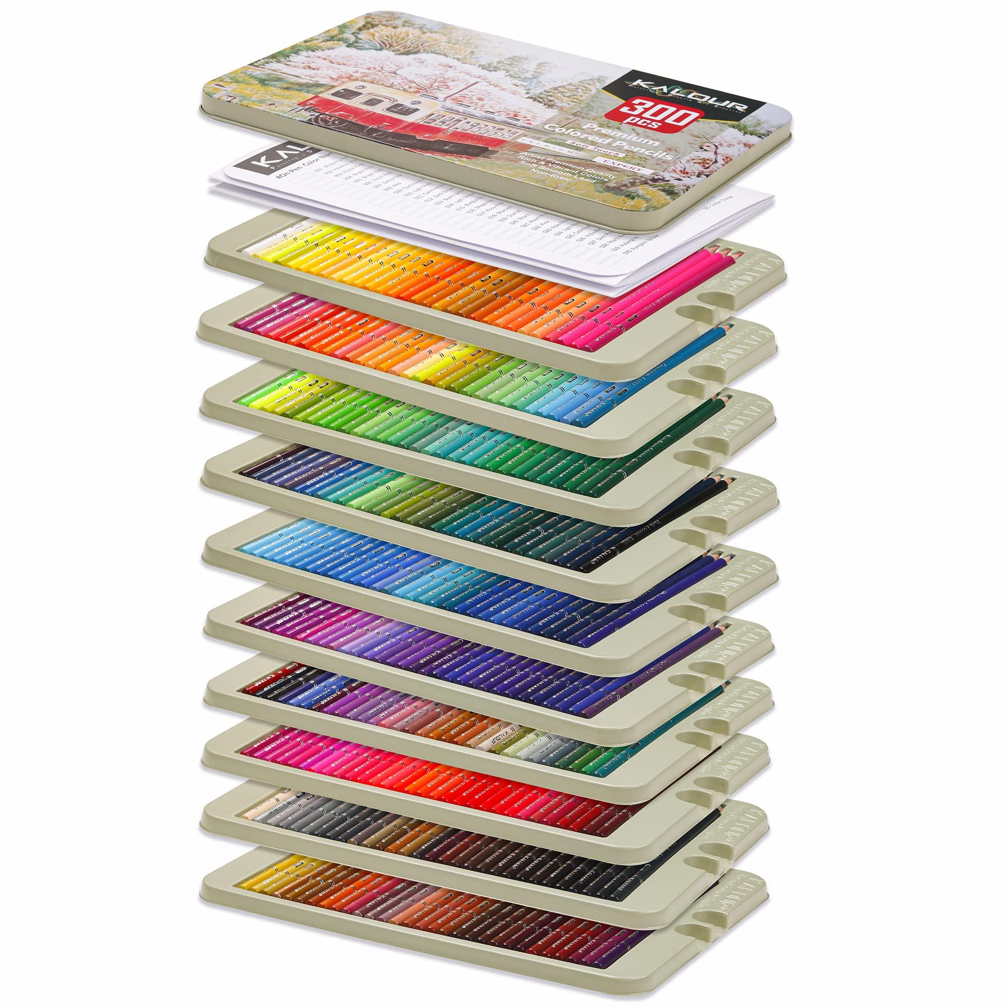KALOUR Professional Colored Pencils,Set of 300 Colors,Artists Soft Core with Vibrant Color,Ideal for Drawing Sketching Shading,Coloring Pencils for Adults Artists Beginners - Image 6