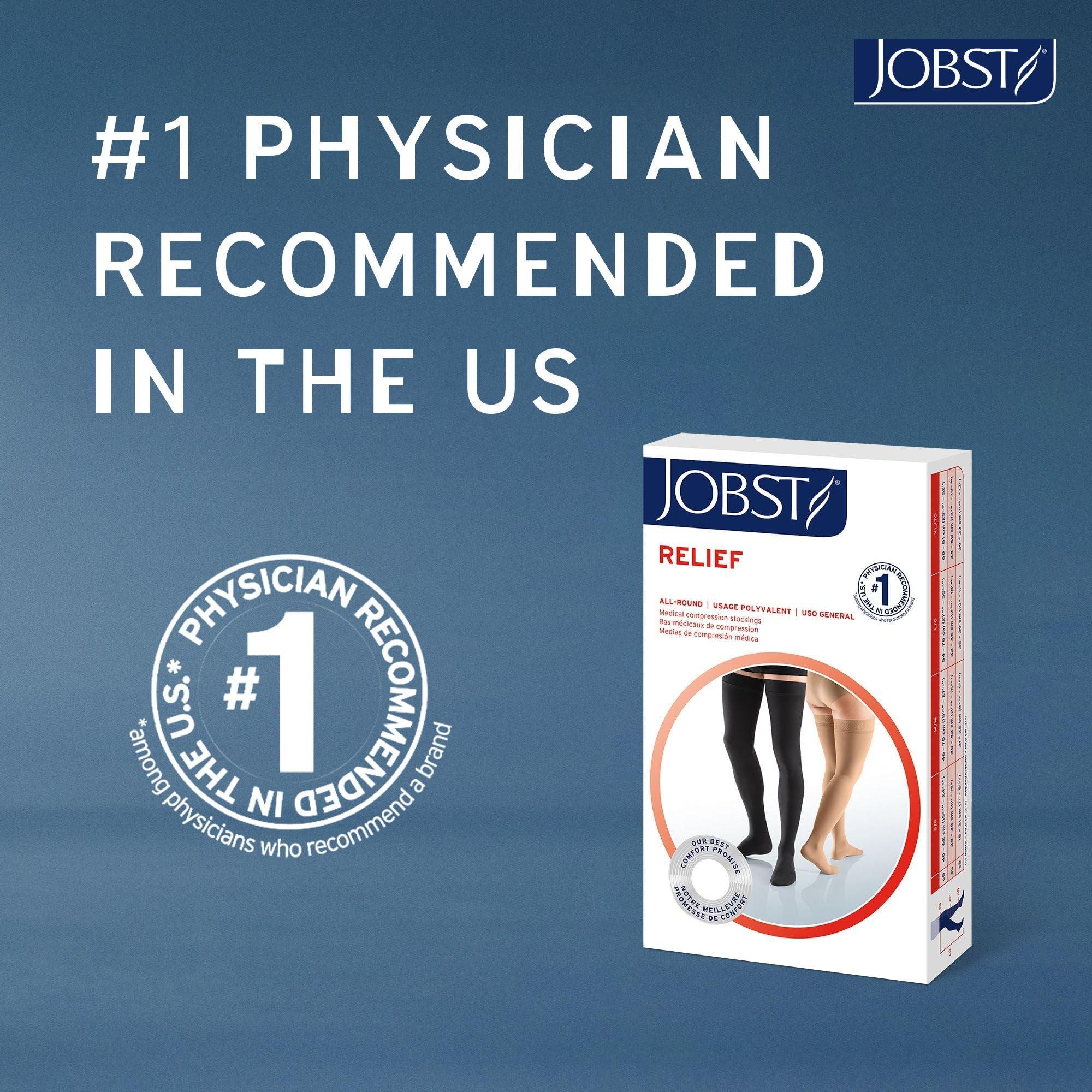 JOBST Relief 20-30 mmHg Compression Stockings, Knee High, Closed Toe | Compression Socks for Women/ Men for Tired, Aching or Swollen Legs - Image 5