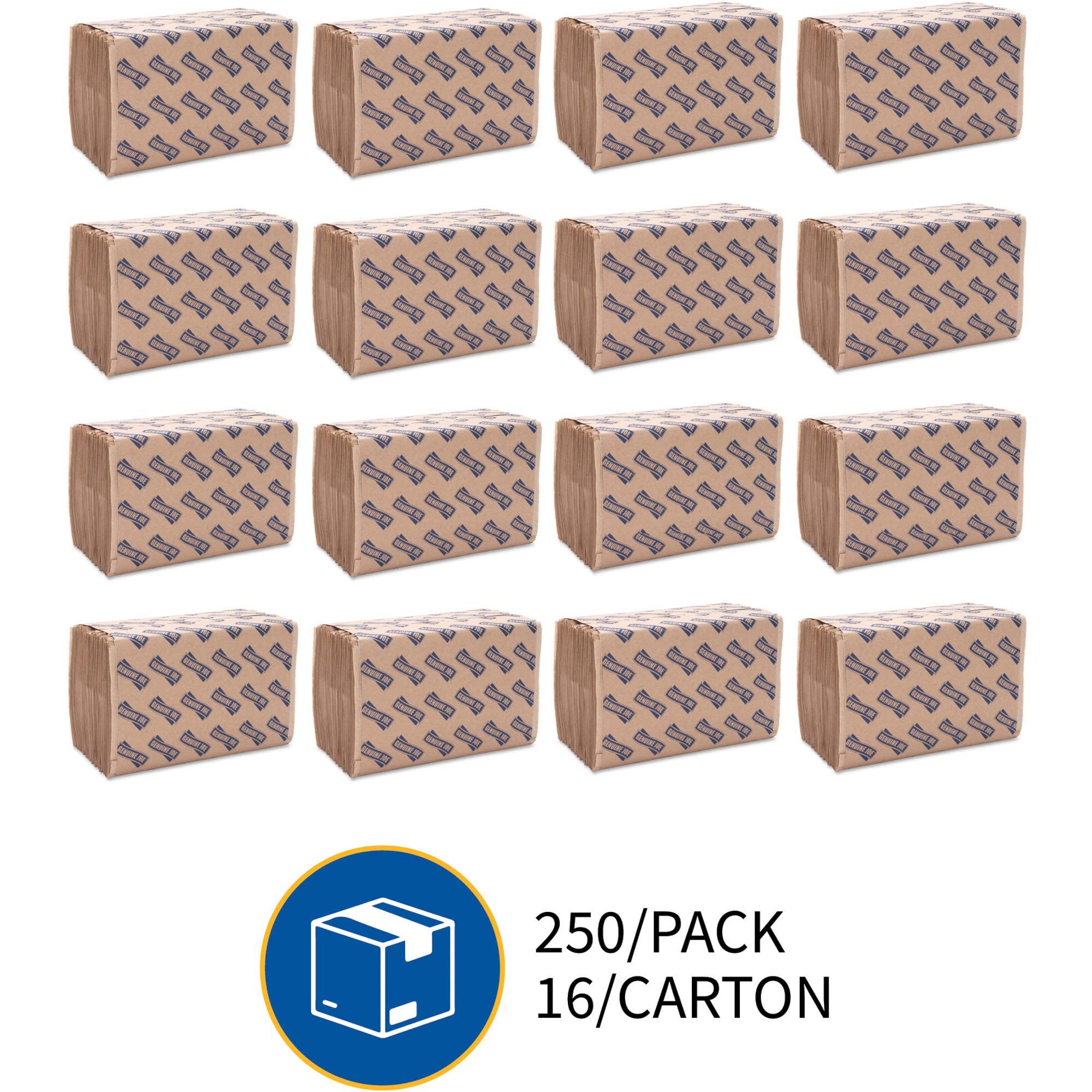 Genuine Joe GJO21040 Multifold Natural Towels, 9.25" x 9.40",Packaging may vary, Pack of 4000 - Image 8