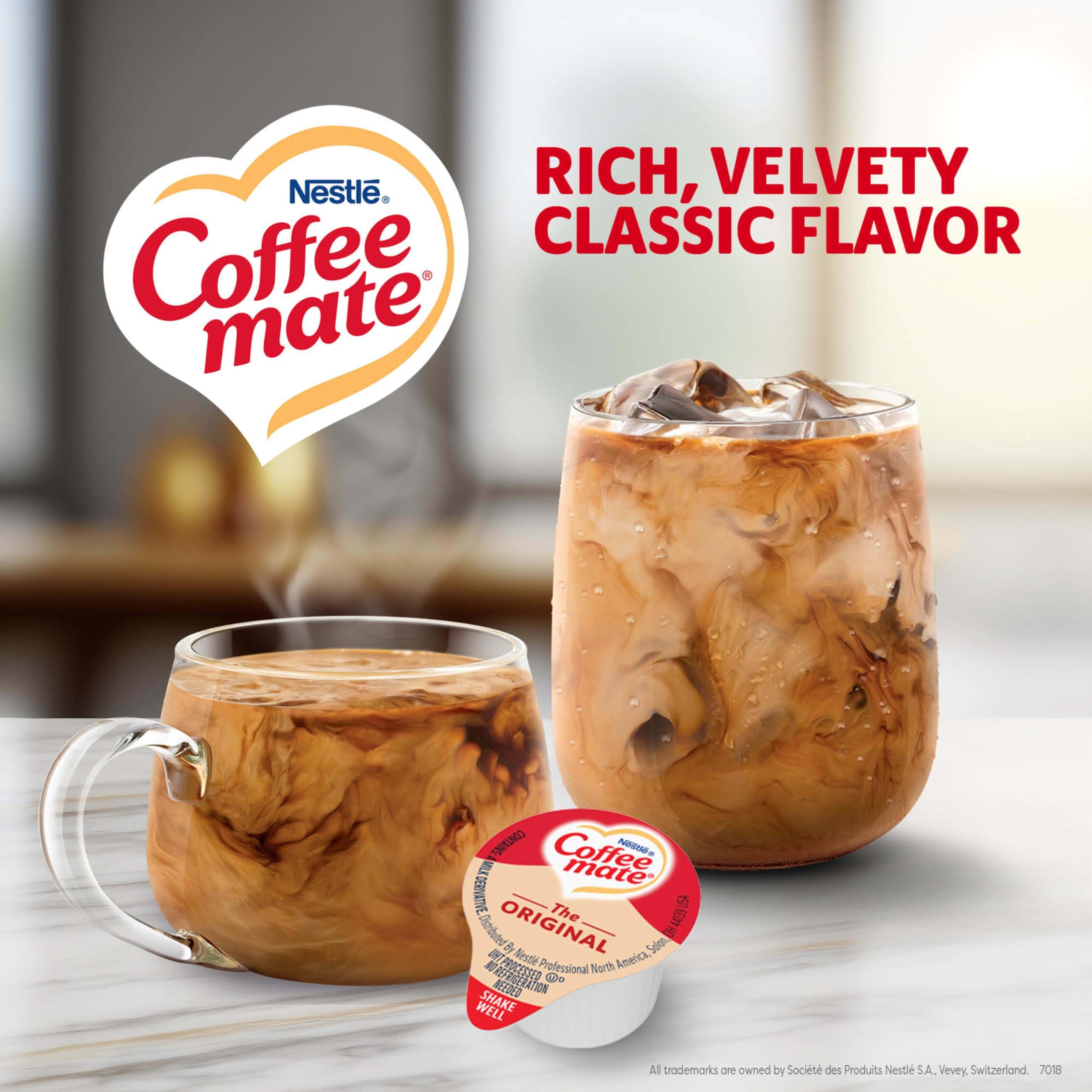 Nestle Coffee mate Coffee Creamer, Original, Liquid Creamer Singles, Non Dairy, No Refrigeration, 0.375 fl oz Tubs (Pack of 180) - Image 2