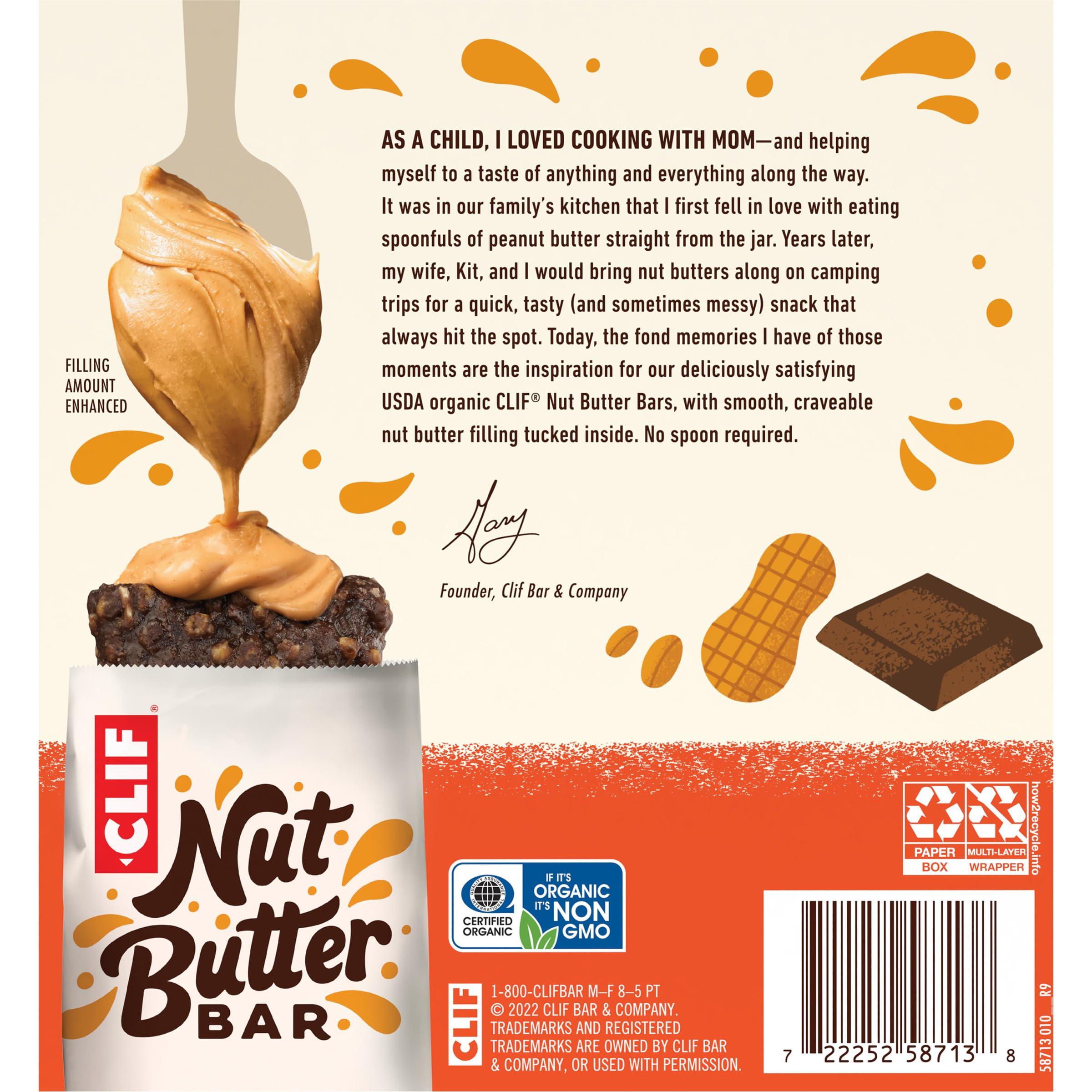 CLIF Nut Butter Bar - Chocolate Peanut Butter - Filled Energy Bars - Non-GMO - USDA Organic - Plant-Based - Low Glycemic - 1.76 oz. (5 Pack) - Image 16