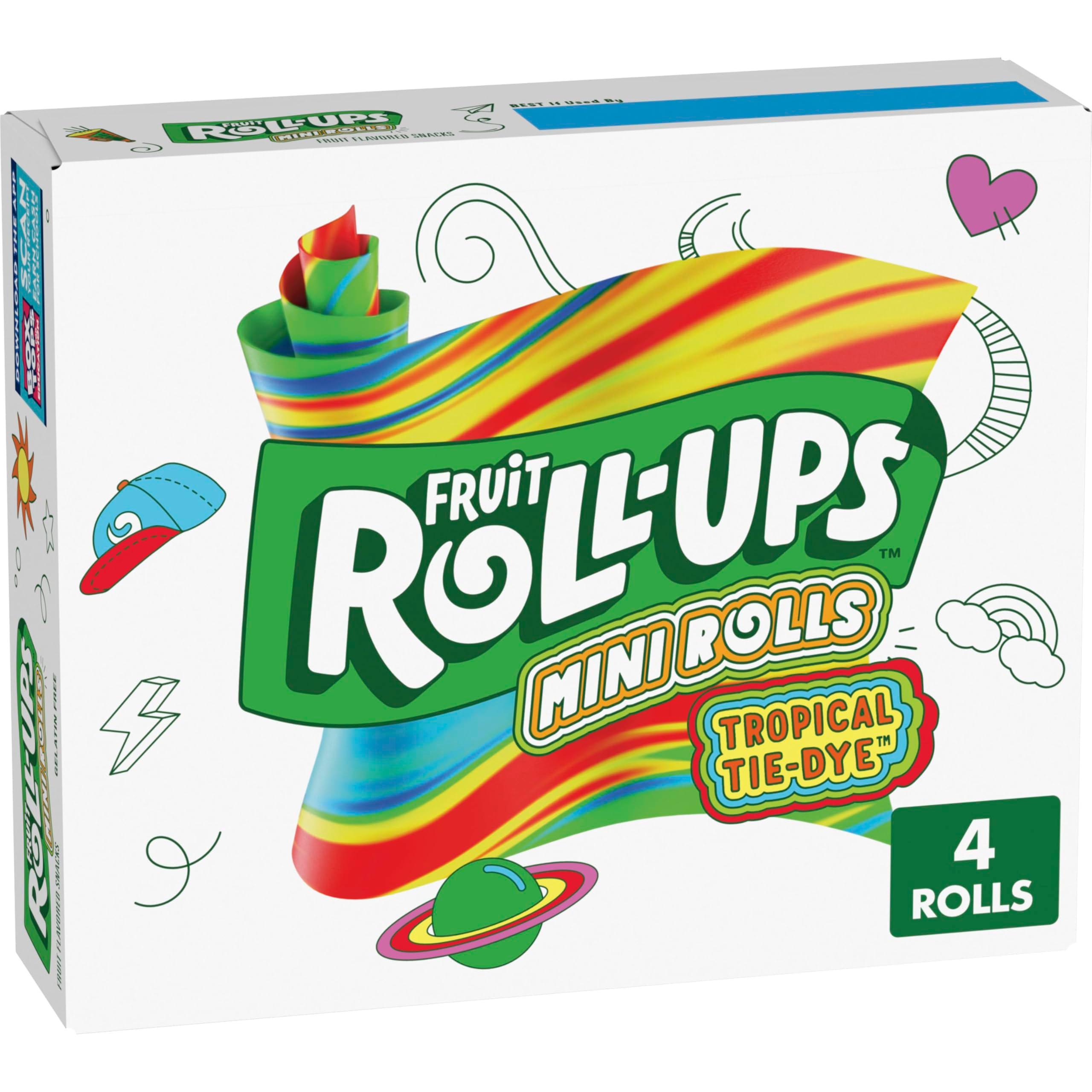 Fruit Roll-Ups Tropical Tie-Dye Mini Roll-Ups 4 CT - Image 1
