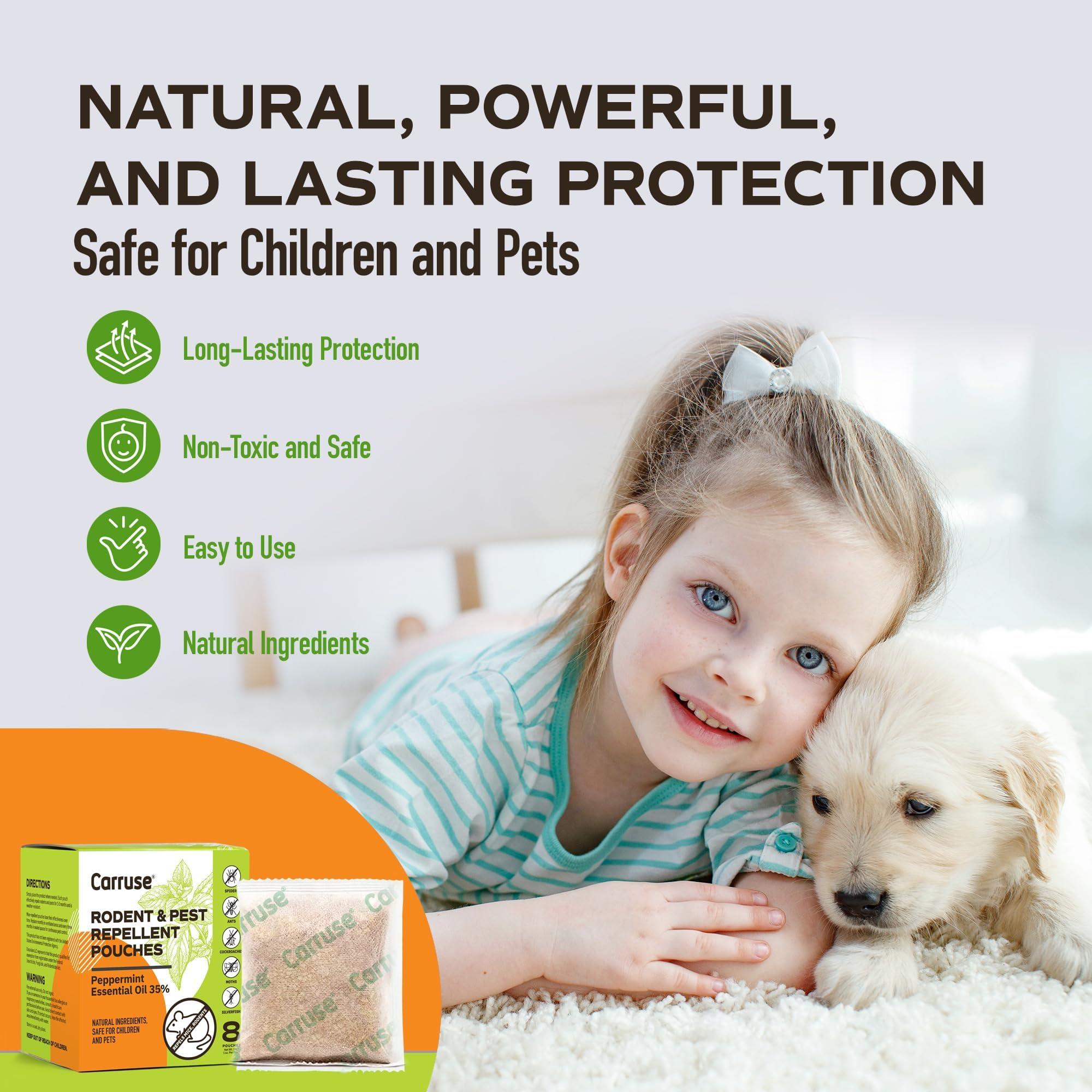 Mouse Rodent Repellent Peppermint Oils: Rate/Spiders/Moths/Ants/Roaches/Silverfish Deterrent - Squirrel Repellent - Car Engines/RV/Truck/Boat/Garage/Shed/Cabin - Indoor Mice Repellent Pouches - Image 6