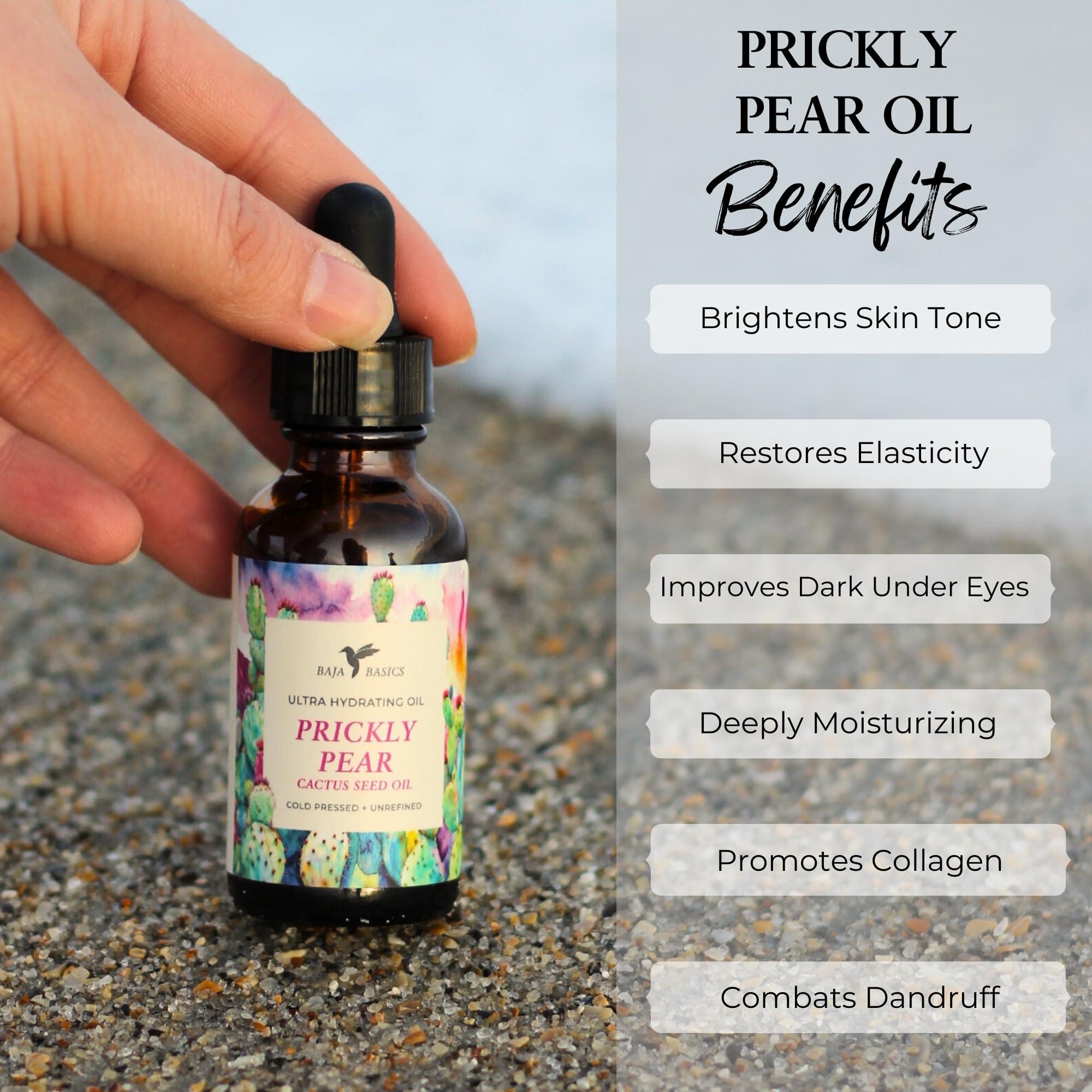 Baja Basics Prickly Pear Seed Oil Cold Pressed, Pure, Unrefined Moisturizer for Skin, Face, Body, Nails and Hair - Multi-Purpose Beauty Product For Men and Women - 1 oz Bottle - Image 5