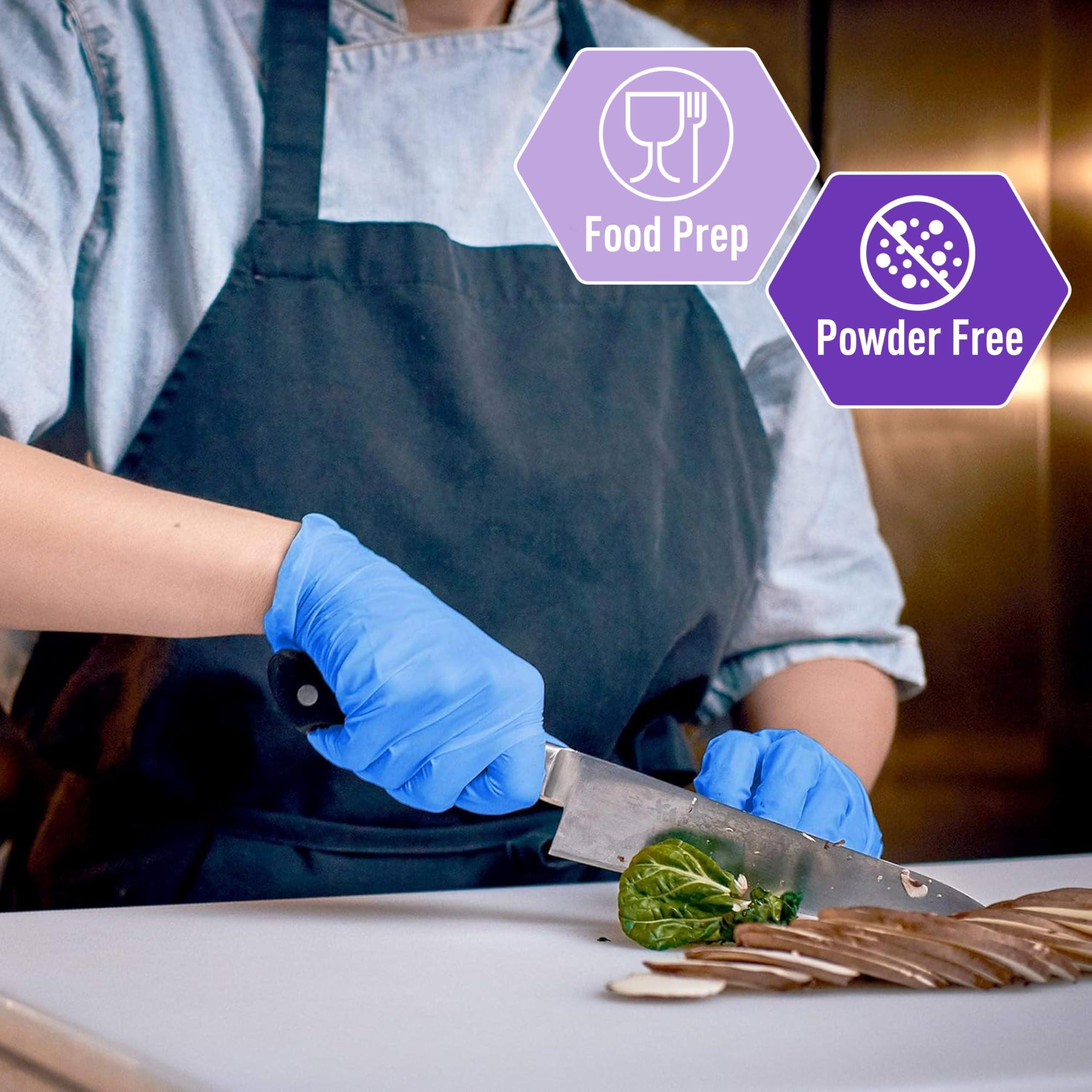 MED PRIDE Disposable Multipurpose Hand Protection Nitrile-Vinyl Blend Exam Gloves, Medium 100 - Powder, Latex & Rubber Free - Single Use Non-Sterile Protective Gloves - Image 5