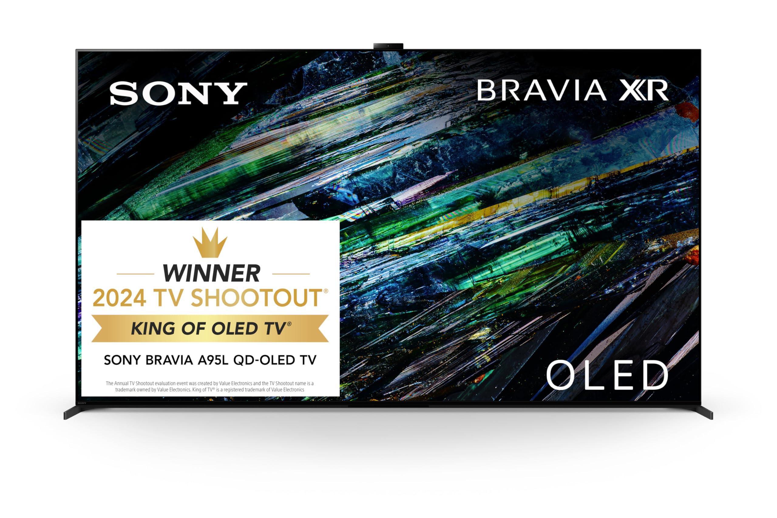 Sony BRAVIA XR A95L Series 55 inch QD-OLED TV XR55A95L, Smart Google TV, 4K Ultra HD, Latest Model, Exclusive Gaming Features, PlayStation® 5, Dolby Vision HDR