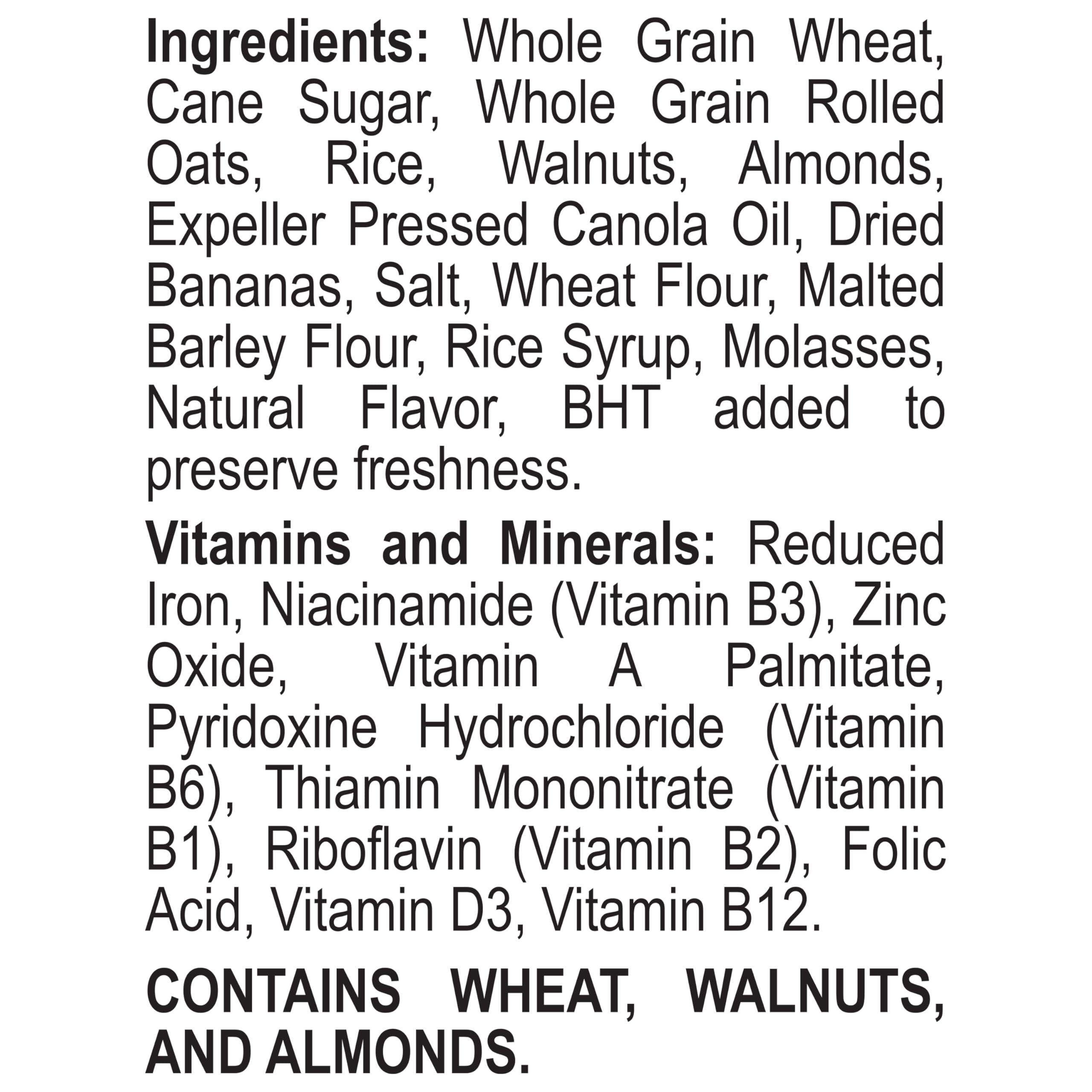 Great Grains Banana Nut Crunch Cereal, Cereal with Banana Clusters and Sliced Almonds, Non-GMO Project Verified, 15.5 OZ Box - Image 7