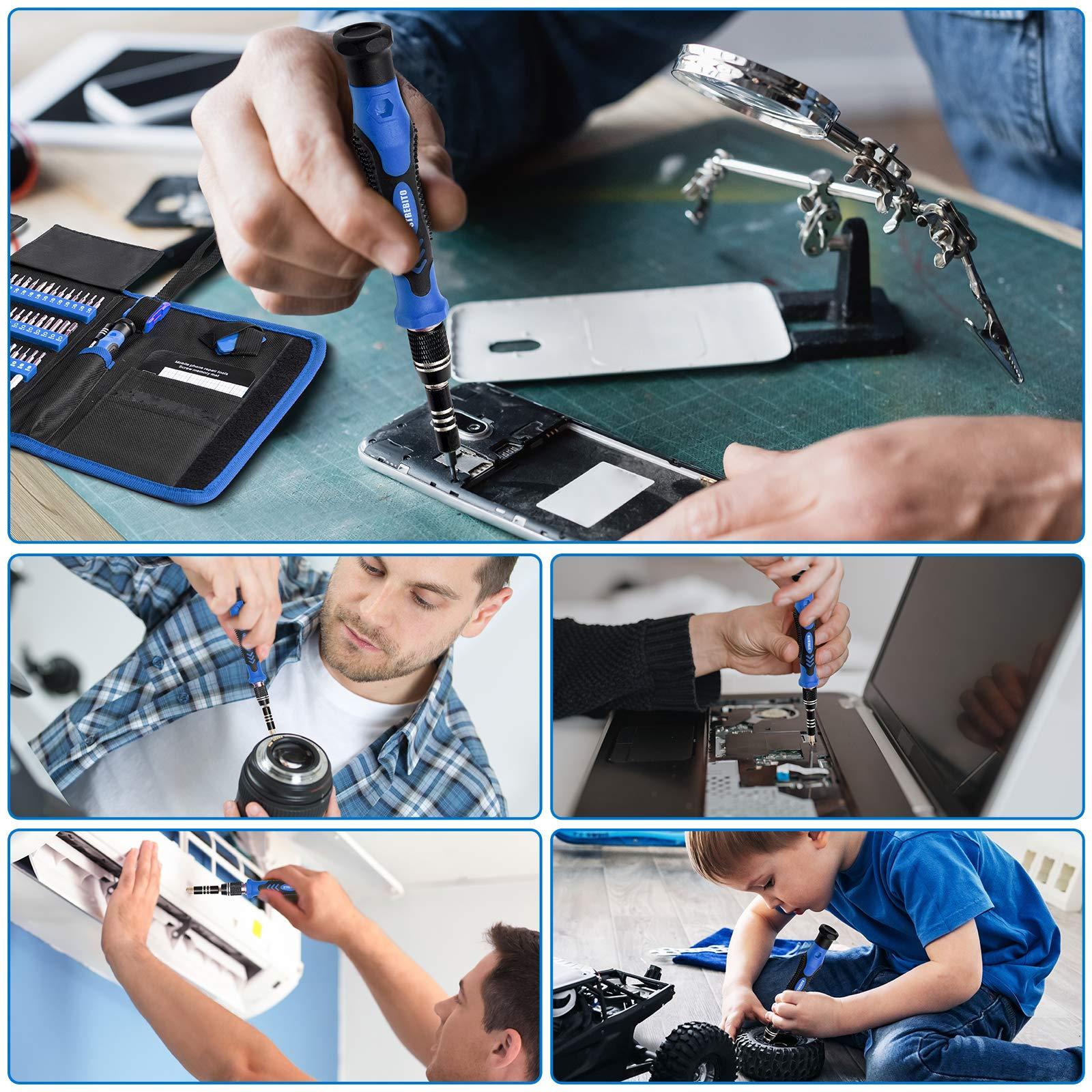 STREBITO Electronics Precision Screwdriver Sets 142-Piece with 120 Bits Magnetic Repair Tool Kit for iPhone, MacBook, Computer, Laptop, PC, Tablet, PS4, Xbox, Nintendo, Game Console - Image 5