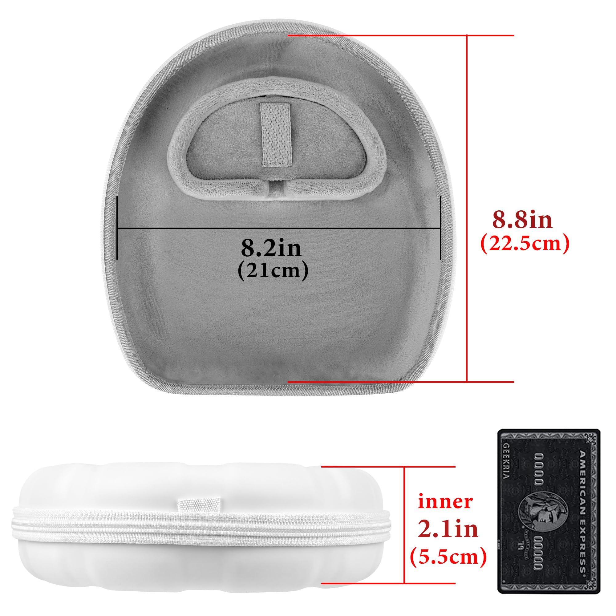 Geekria PRO Charging Headphones Case Compatible with Sony WH-1000XM6, WH-1000XM5, WH-1000XM4, ULT WEAR, Hard Shell, Durable, Multi-Layer Protection (White) Without Power Bank - Image 4