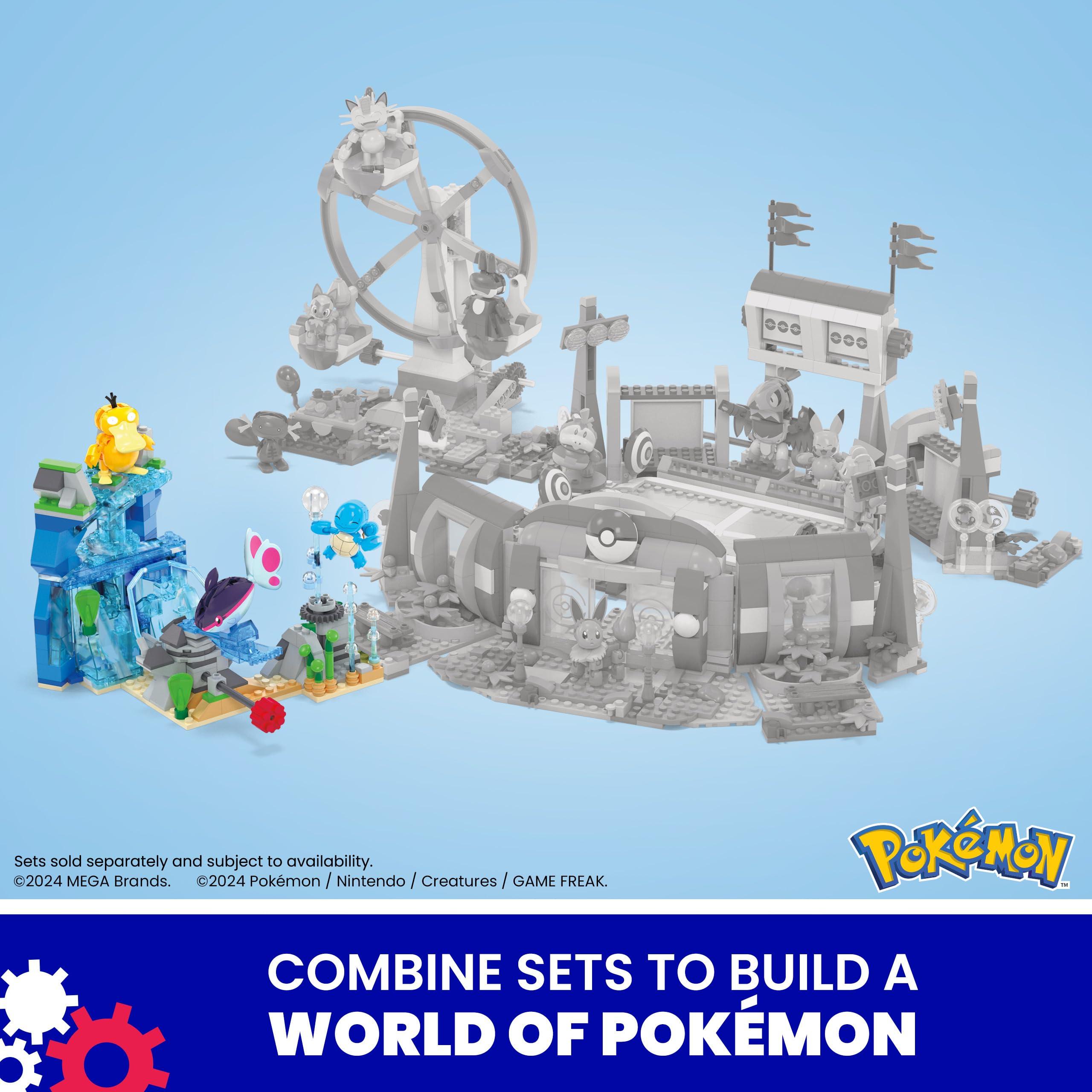 MEGA Pokémon Building Toys Set Aquatic Adventure with 319 Pieces, 2 Poseable Characters, for Kids - Image 6